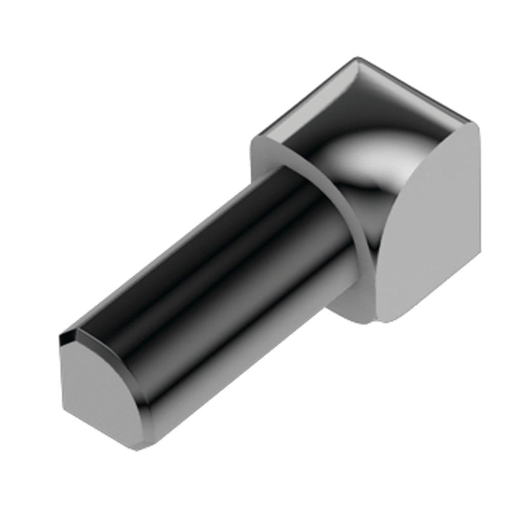 Schluter Rondec In Corner 5/16in. Aluminum Polish Chrome