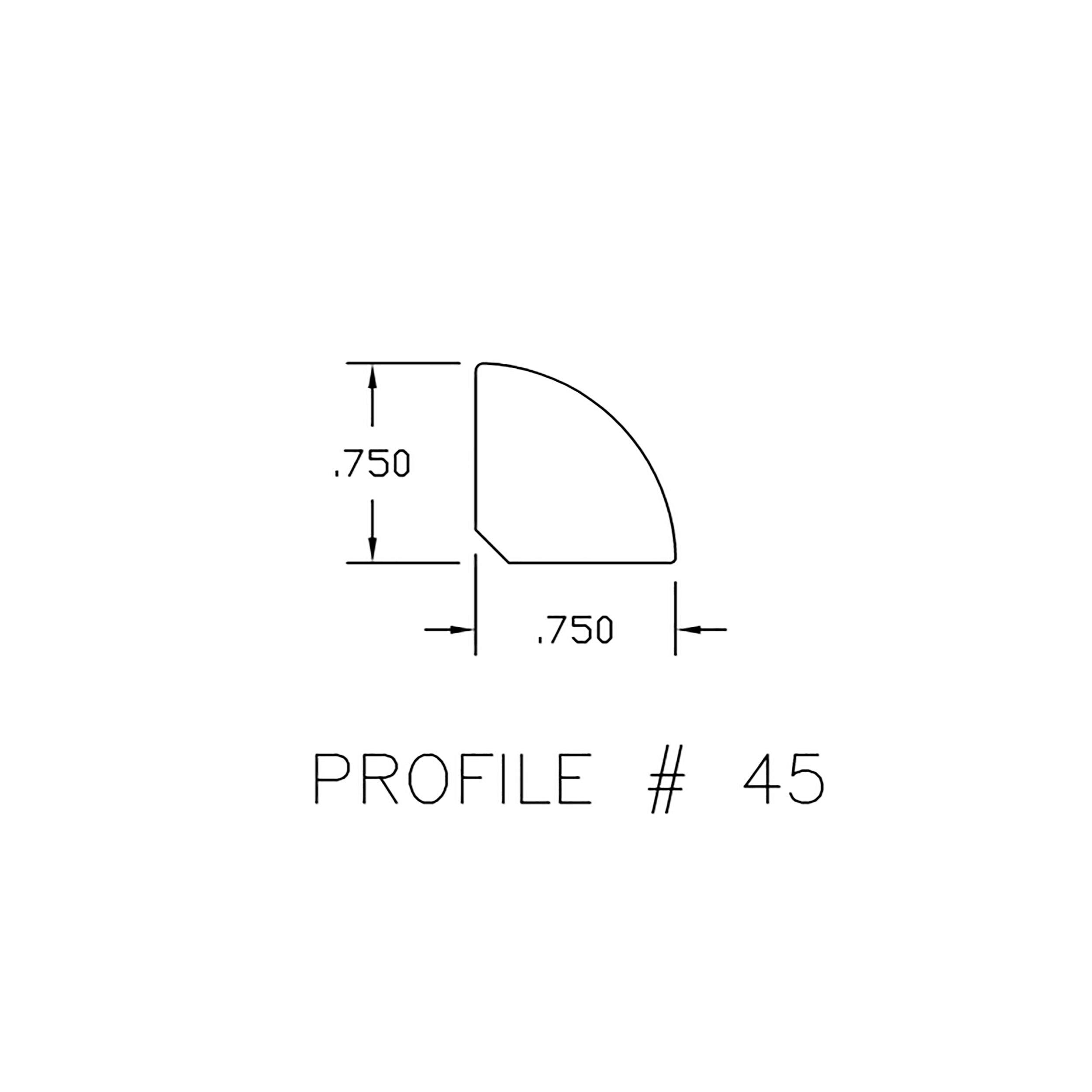 Color 29330P Universal Bamboo Quarter Round