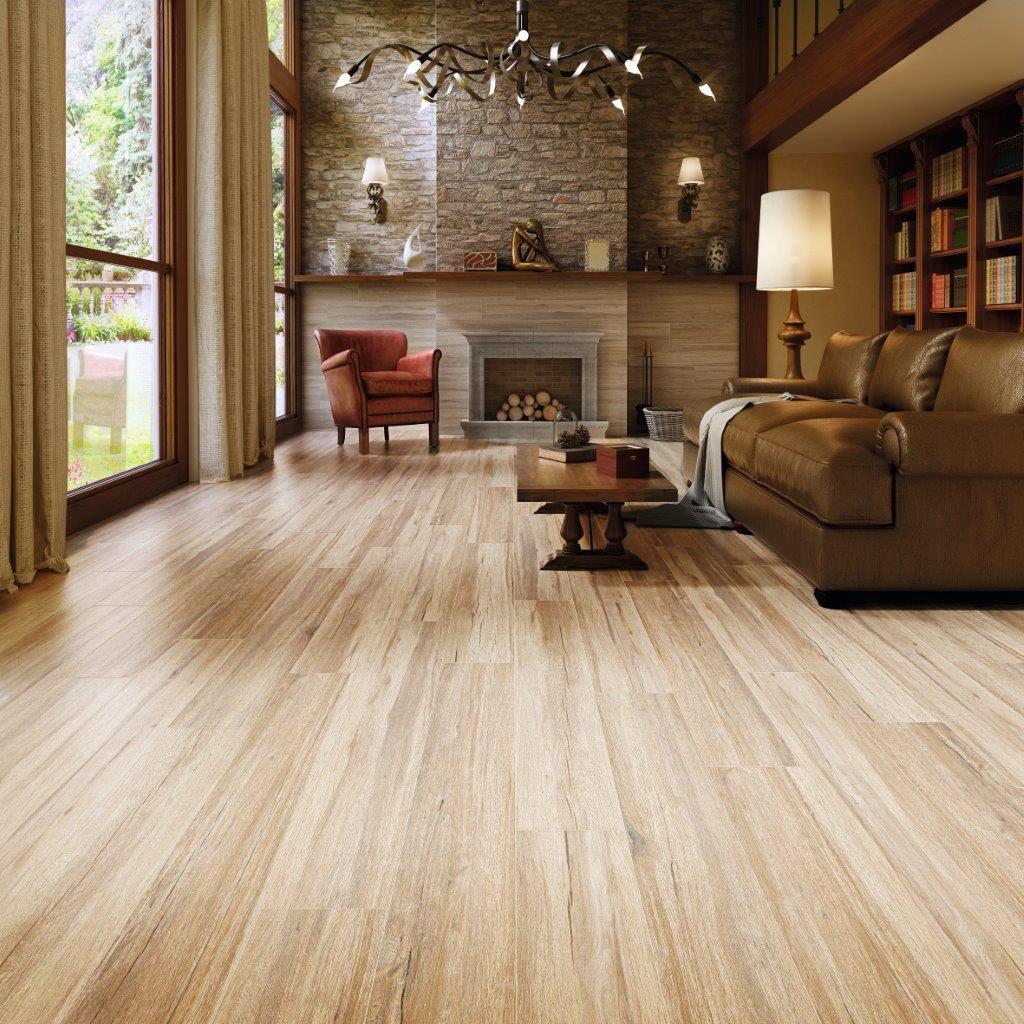 Ashford | Navarro Beige Wood Plank Porcelain Tile, 10 x 47, 10 mm Thick - Floor & Decor