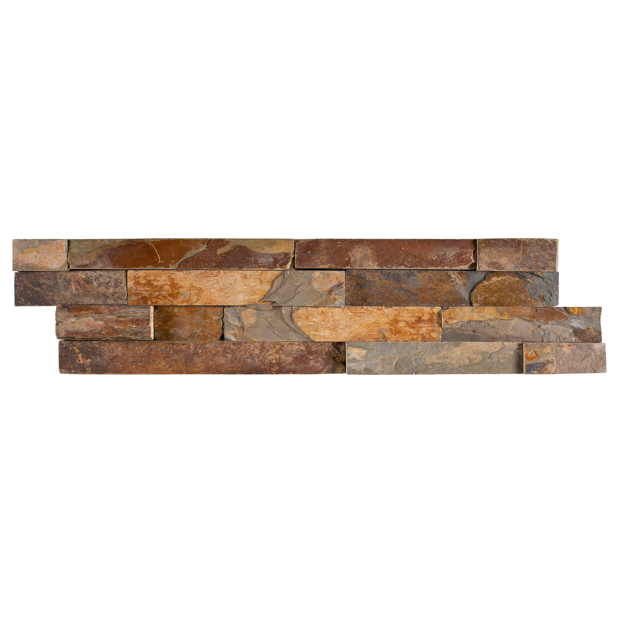 Yukon Stack Slate Panel Ledger - 8 x 24 - 100094242 | Floor and Decor