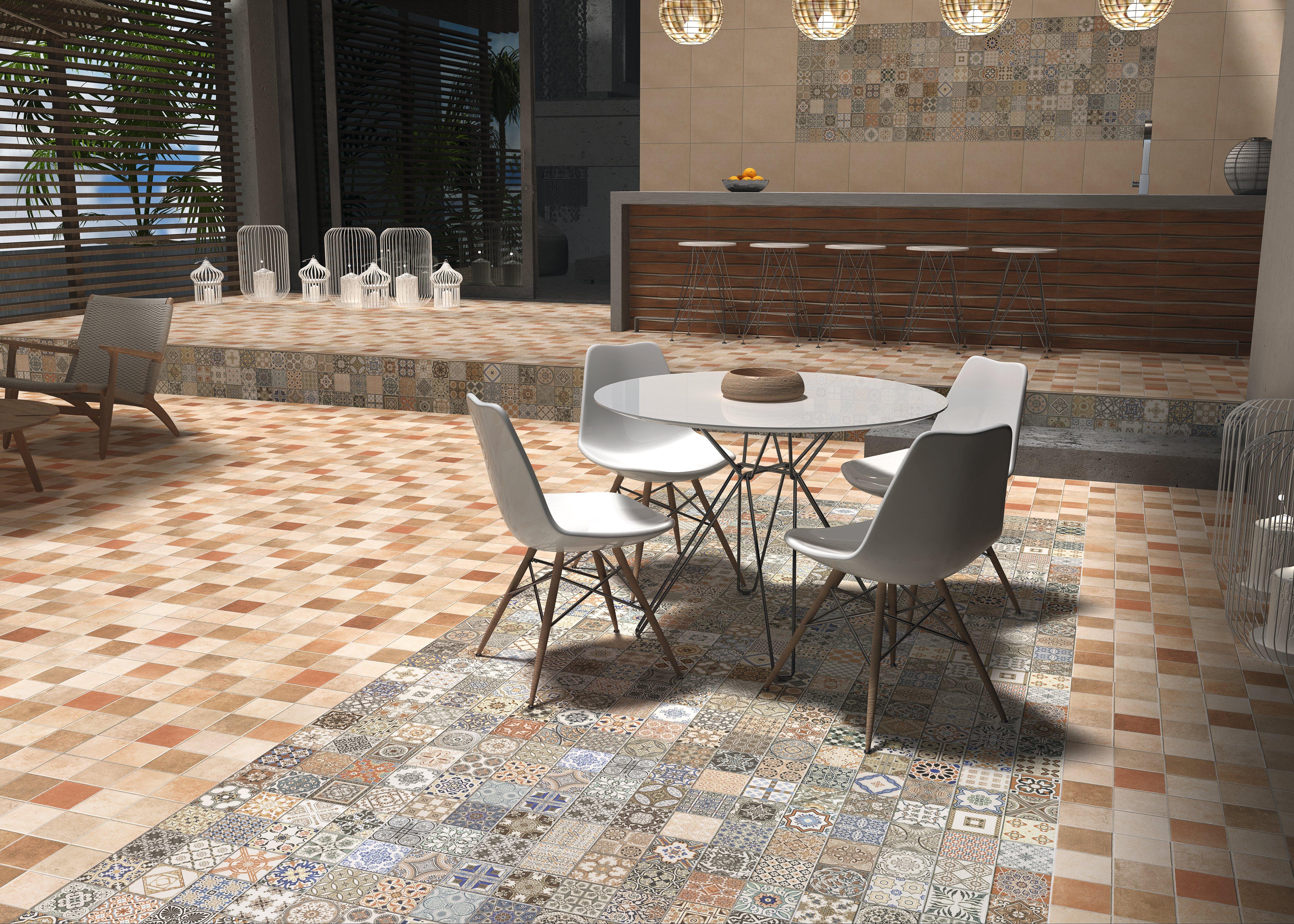 Provenzia Decorative Mix Pattern Porcelain Tile