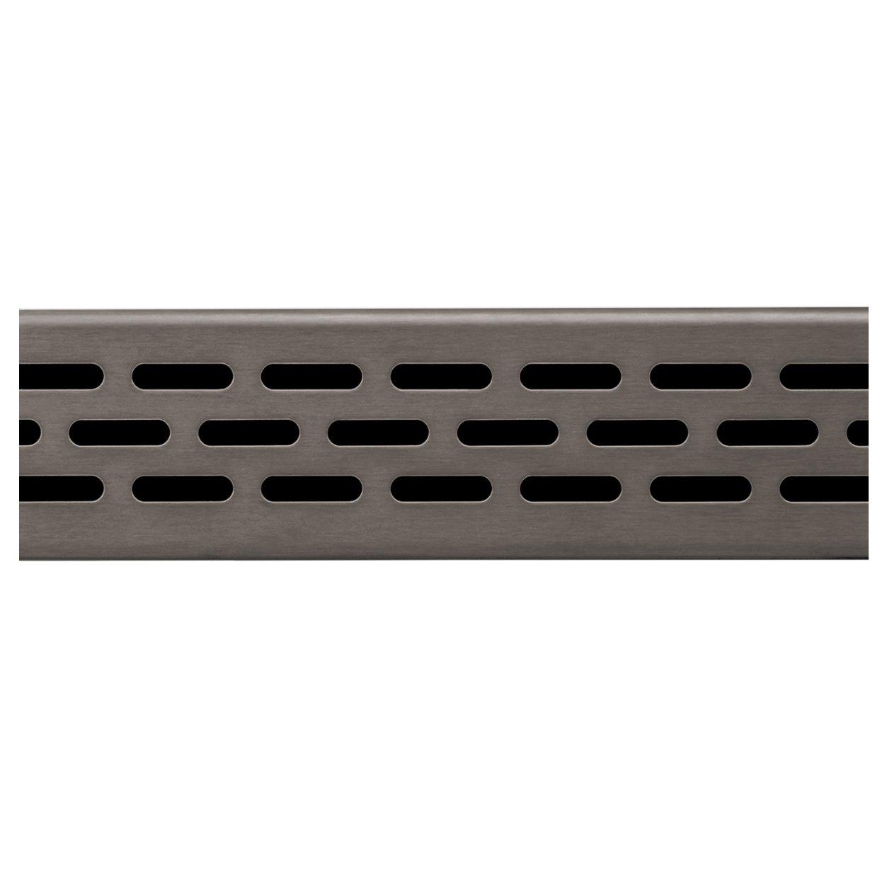 54 Stainless Steel Linear Shower Drain - Oval Grate Style from KBRS