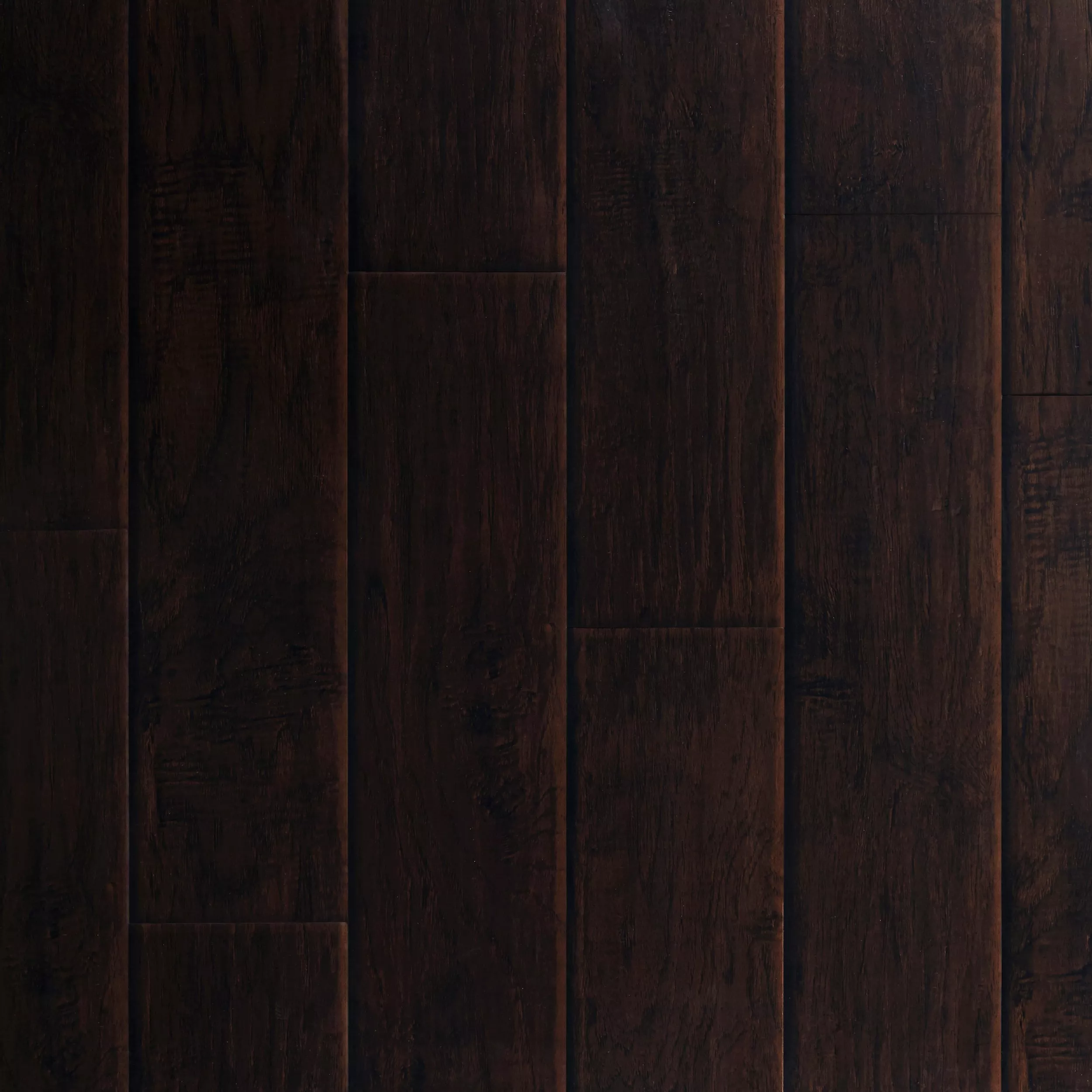 Dark Hampton Hickory Hand Scraped Luxury Vinyl Plank Floor and Decor