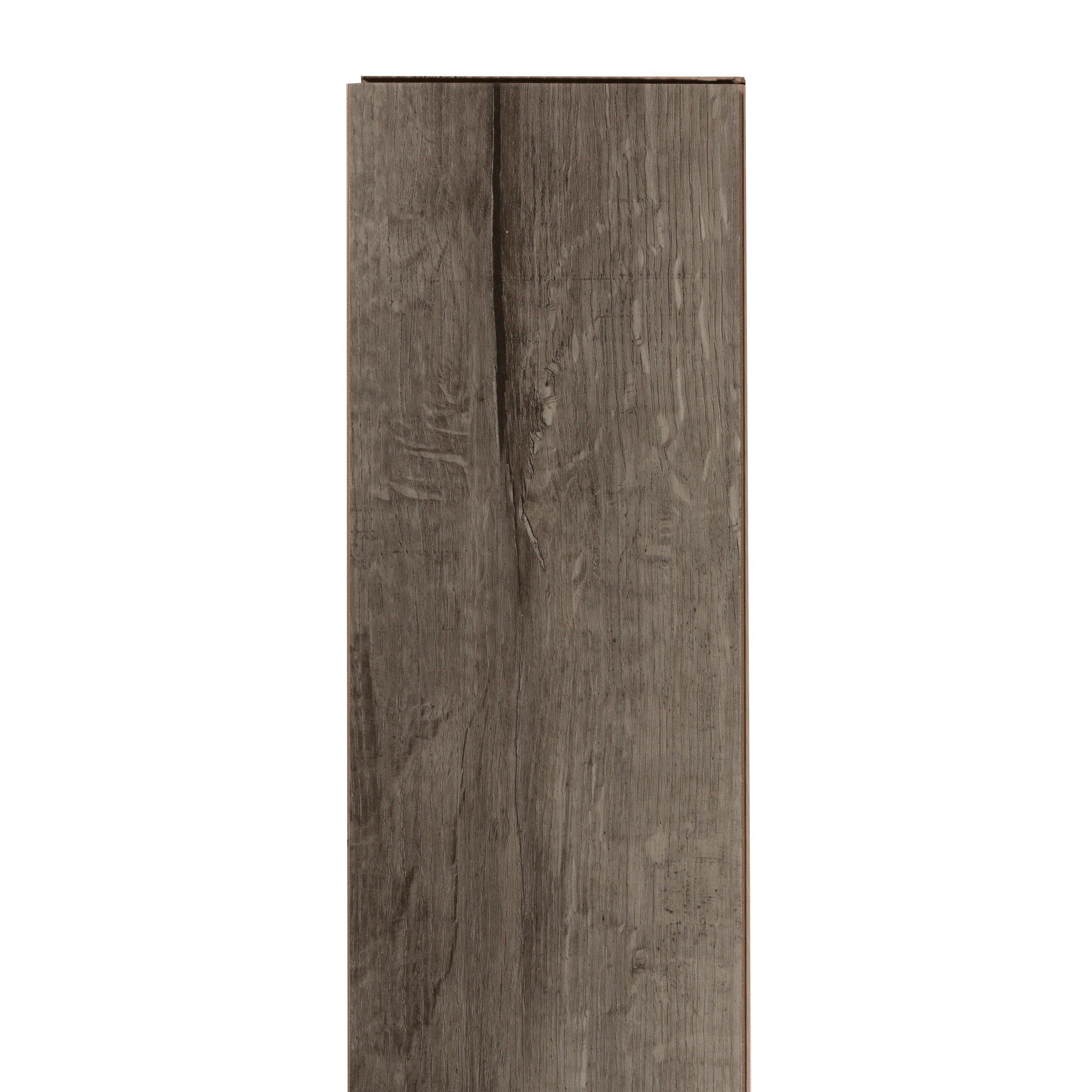 Luxury Vinyl Plank Flooring Dark Gray Rigid Core