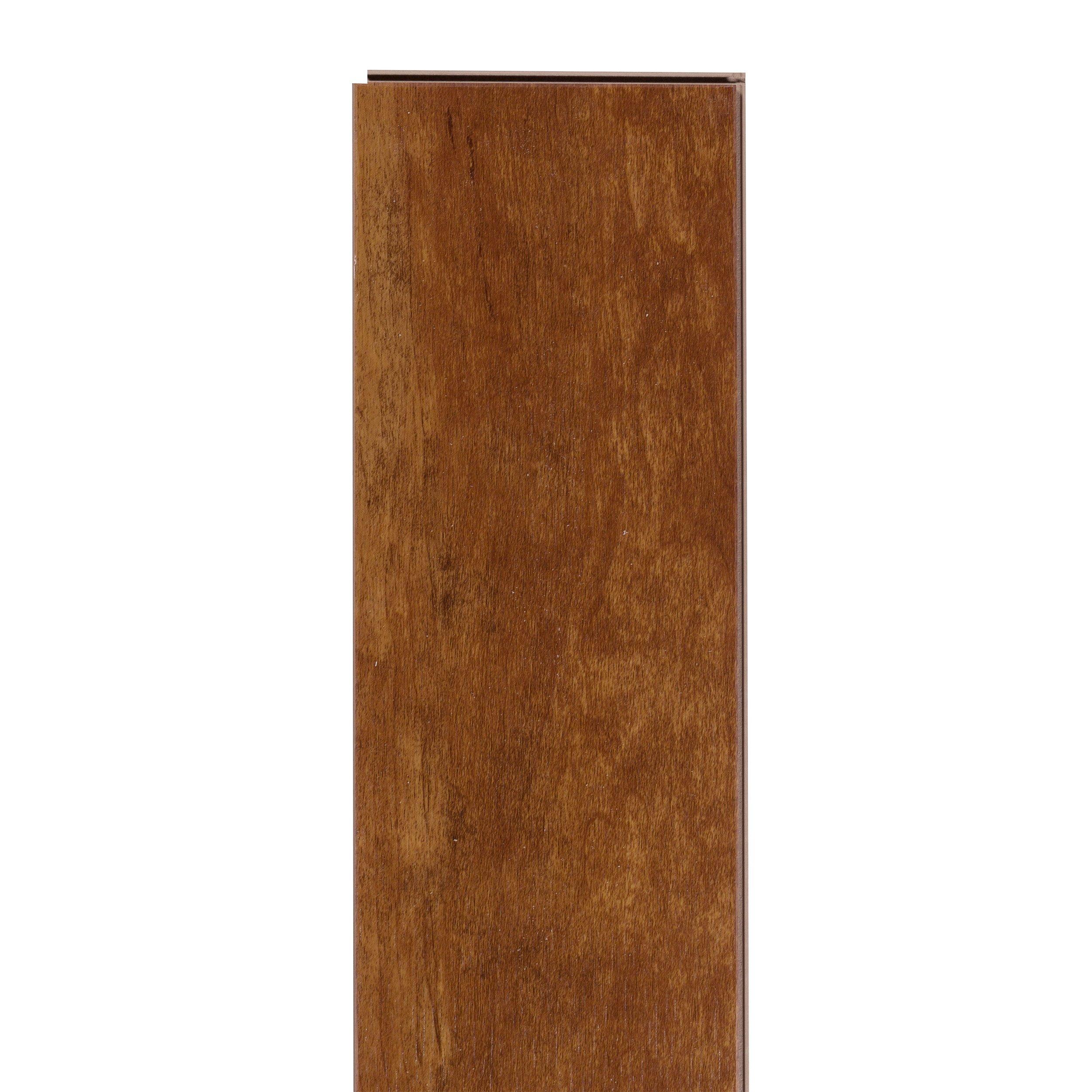 Cherry High Gloss Rigid Core Luxury Vinyl Plank - Cork Back