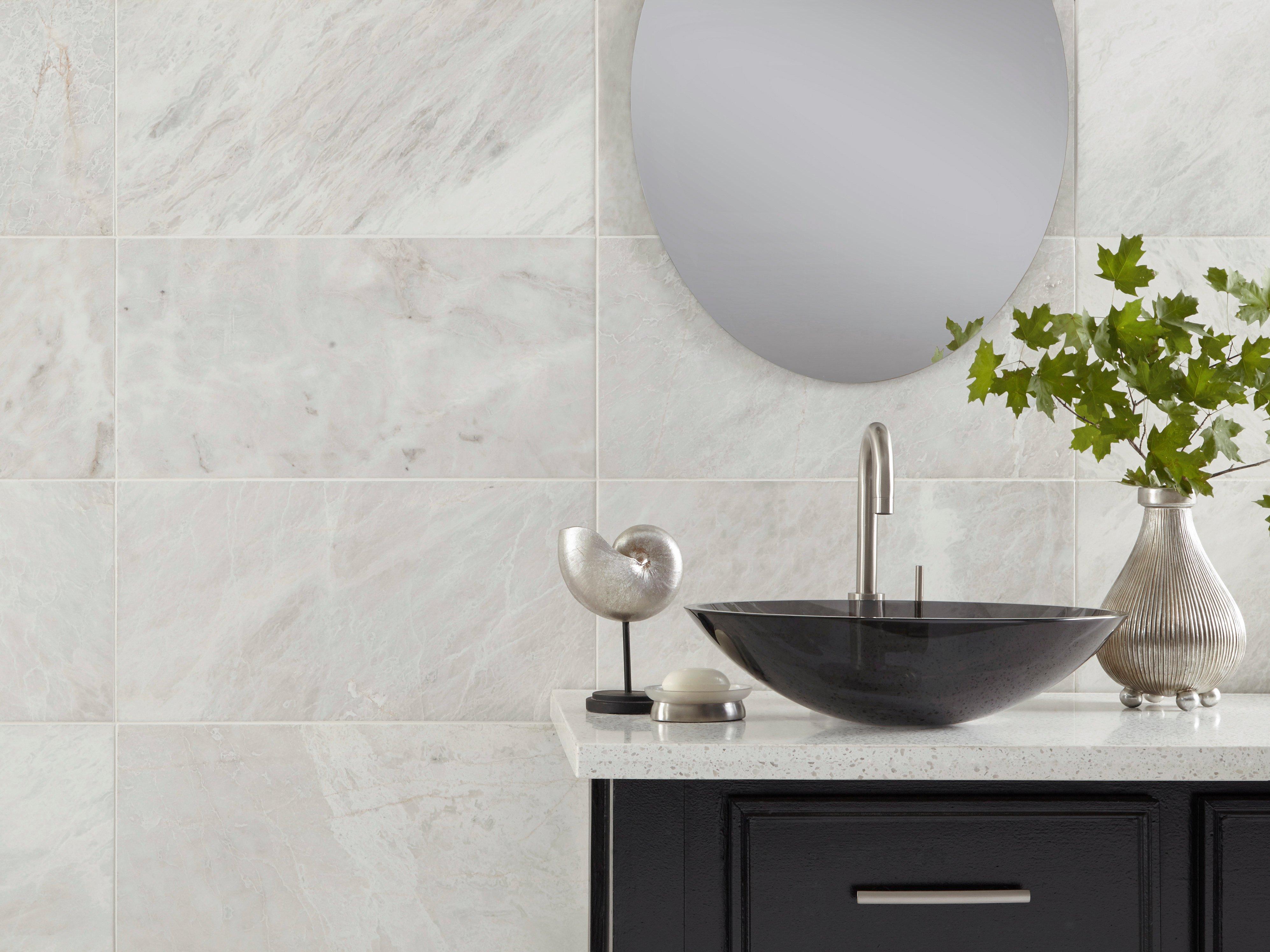 Iceberg Brushed Marble Tile