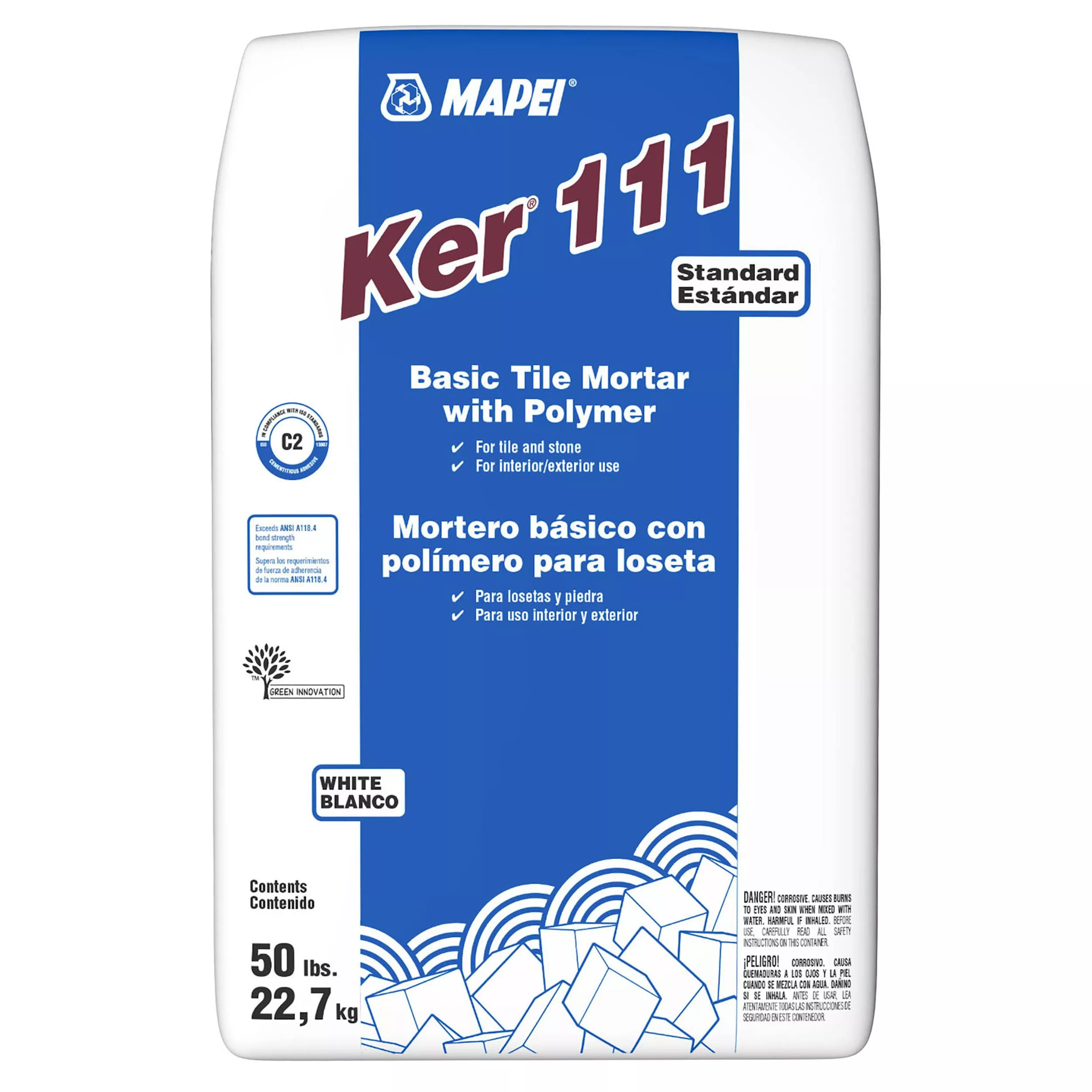 Mapei Ker 111 White Basic Tile Mortar with Polymer