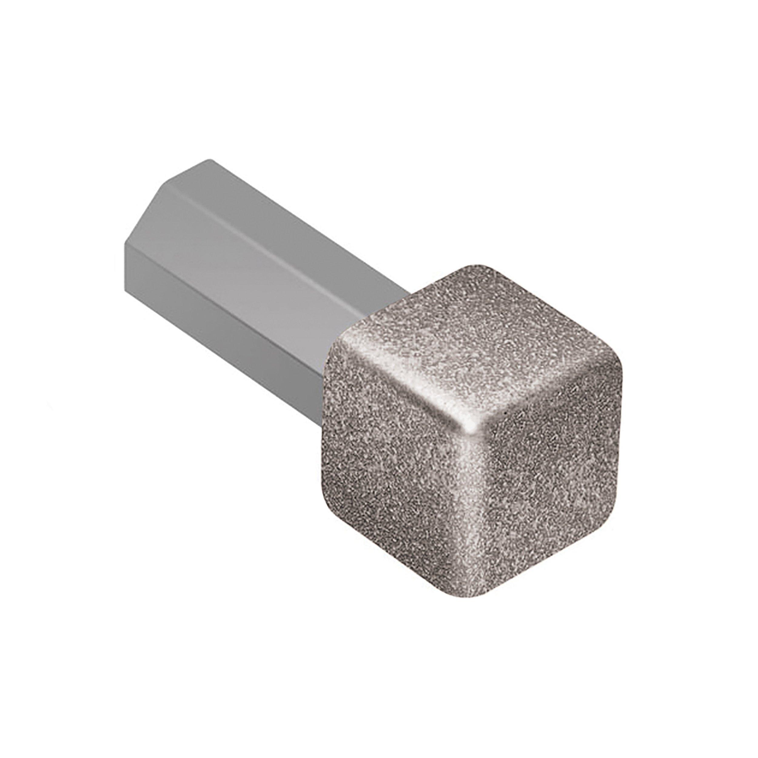 Schluter Quadec In/Out Corner 3/16in. Aluminum Stone Grey