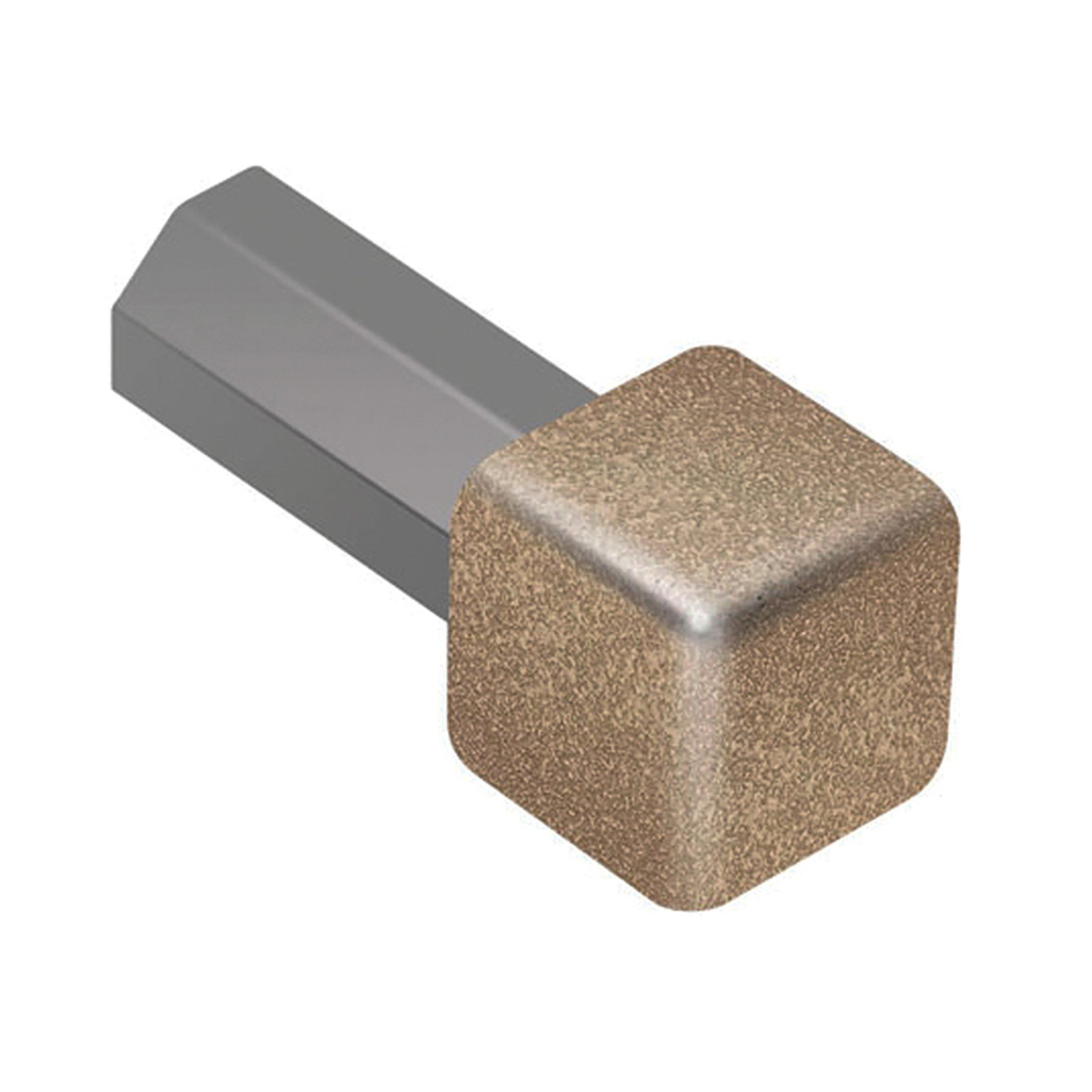 Schluter Quadec In/Out Corner 1/4in. Aluminum Beige