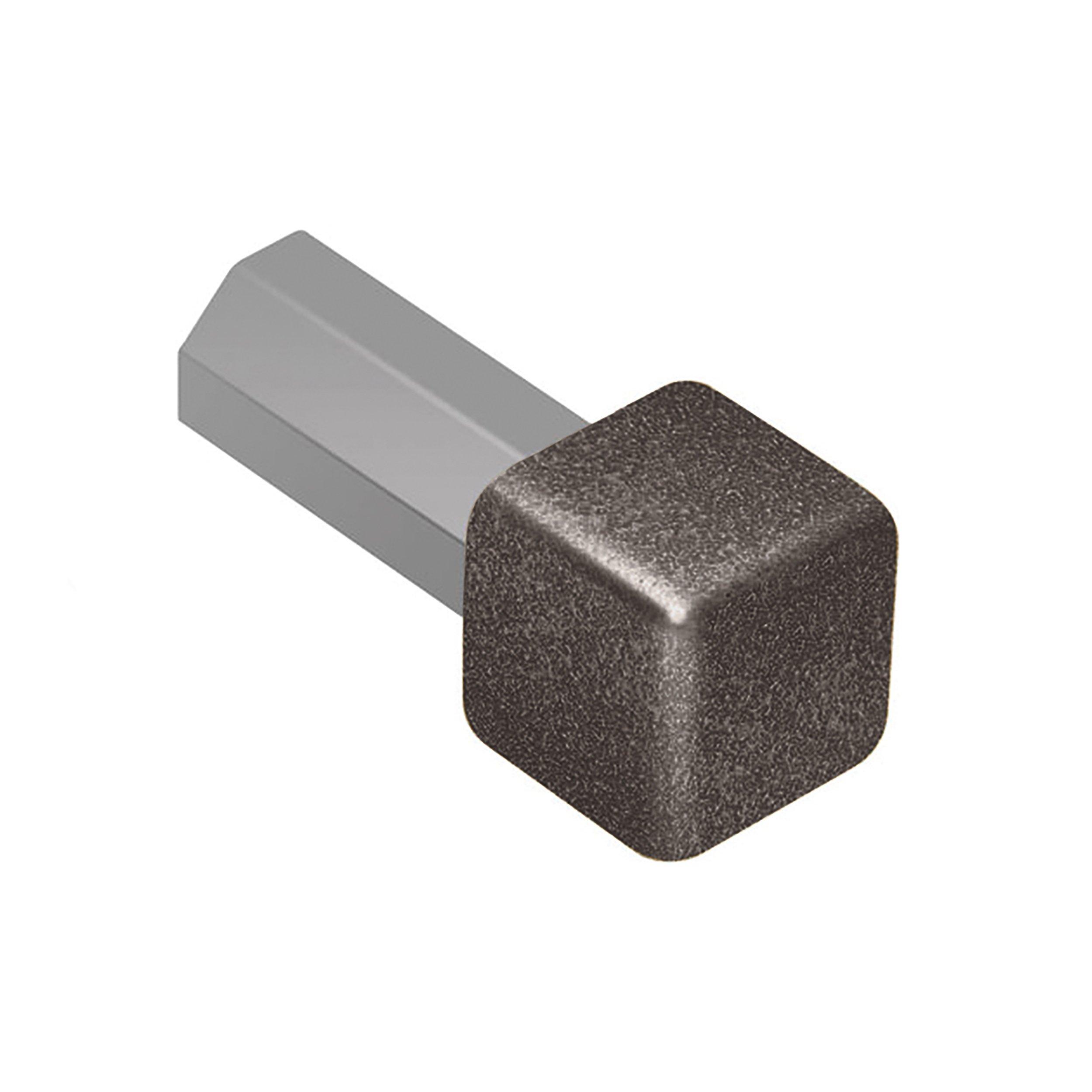 Schluter Quadec In/Out Corner 1/2in. Aluminum Lt Anthracite