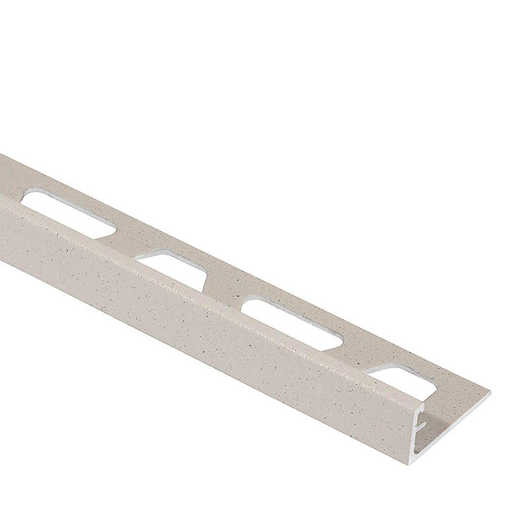 Schluter Jolly Edge Trim 1/4in. Aluminum Matte White | Floor And Decor