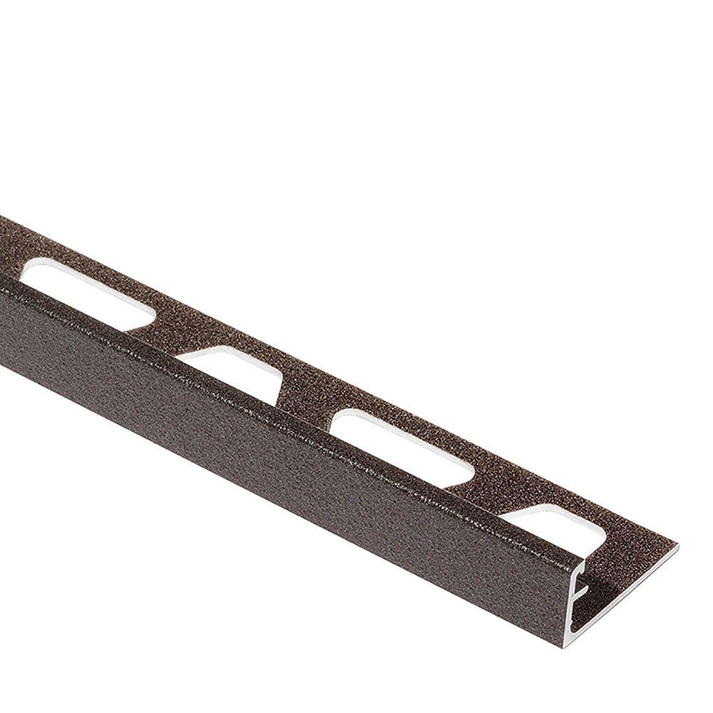 Schluter Schiene Edge Trim 3/8in. Aluminum Dark Anthracite