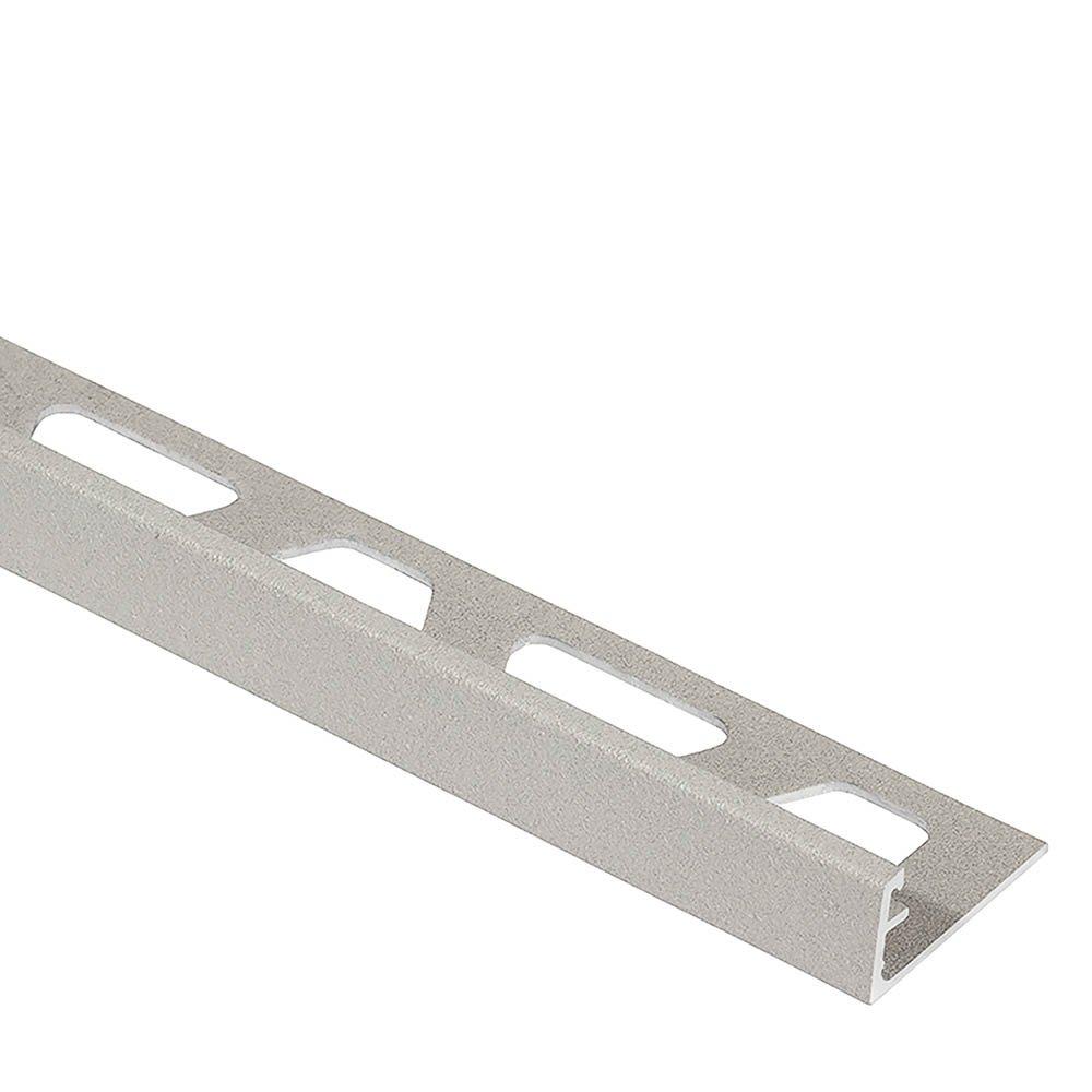 Schluter Schiene Edge Trim 7/16in. Aluminum Greige | Floor and Decor