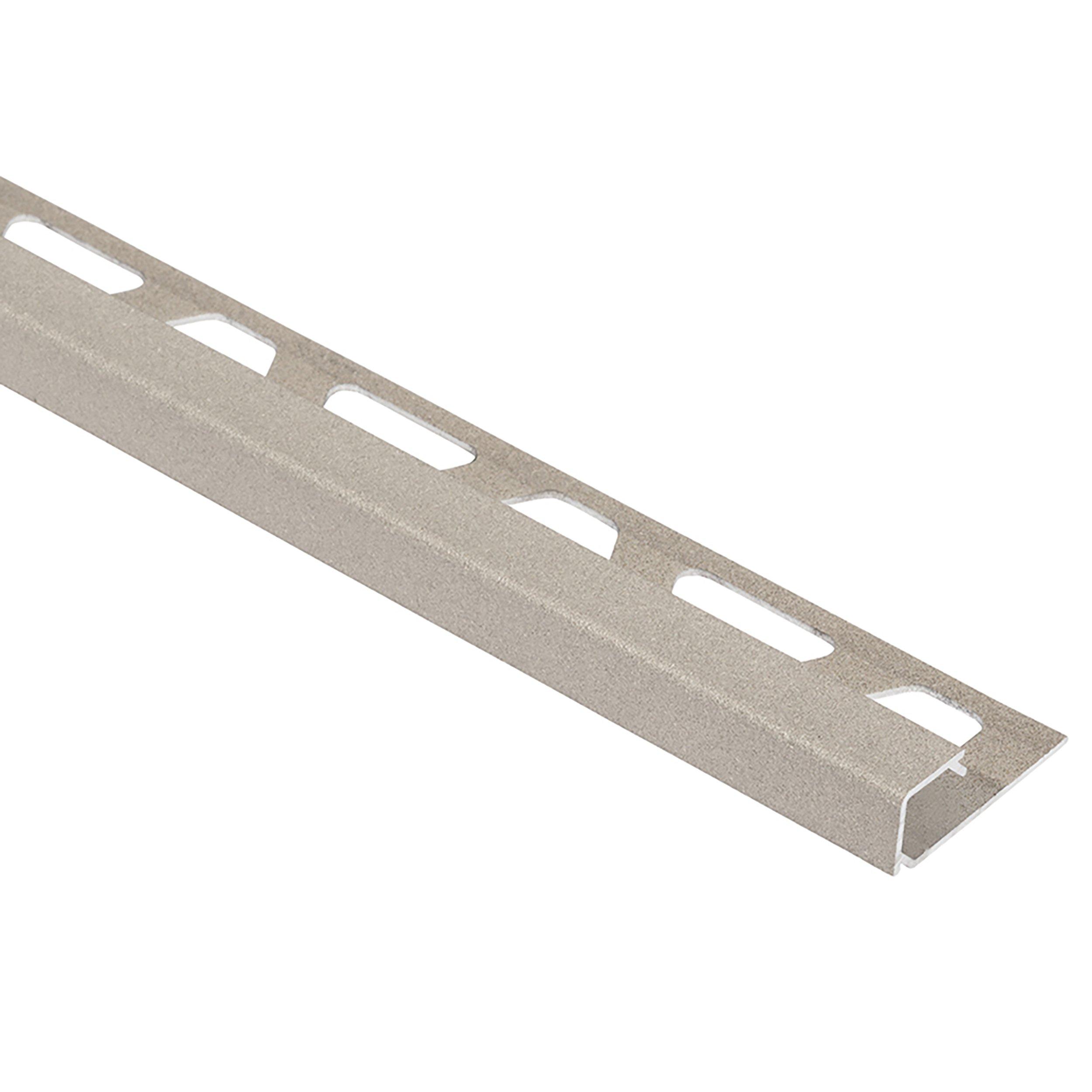 Schluter Quadec Square Edge Trim 3/16in. Aluminum Cream