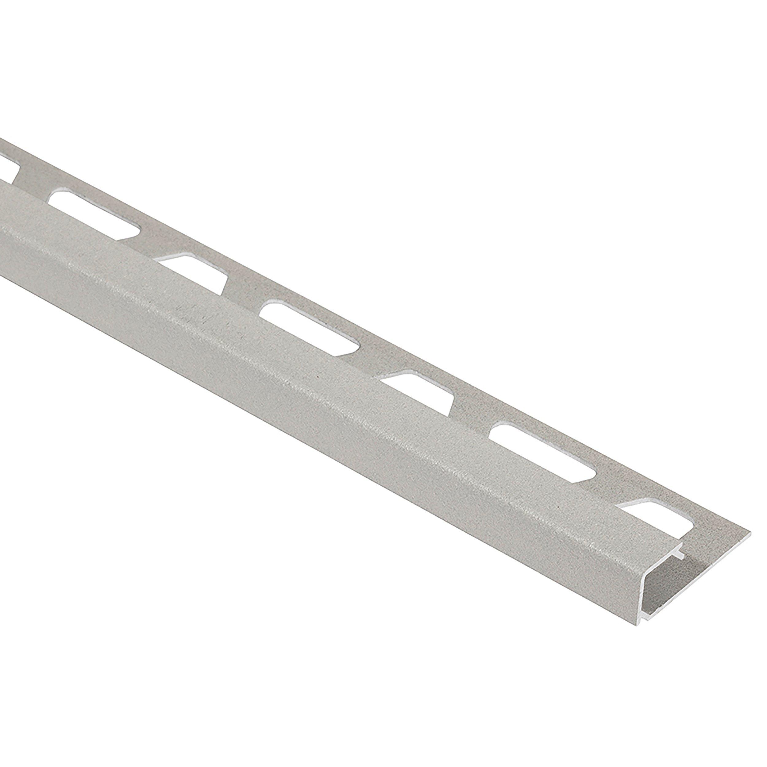 Schluter Quadec Square Edge Trim 5/16in. Aluminum Greige