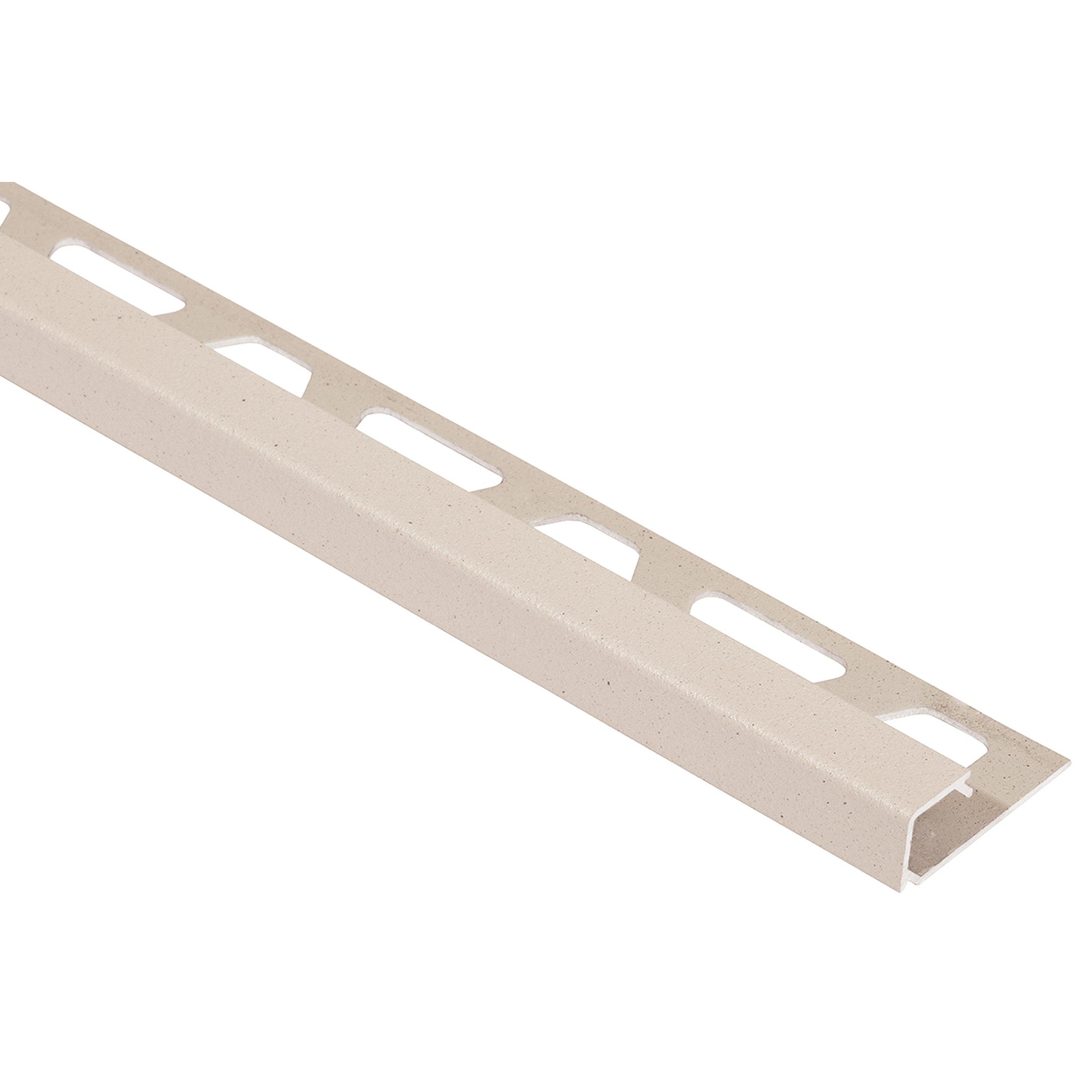 Schluter Quadec Square Edge Trim 5/16in. Aluminum Ivory