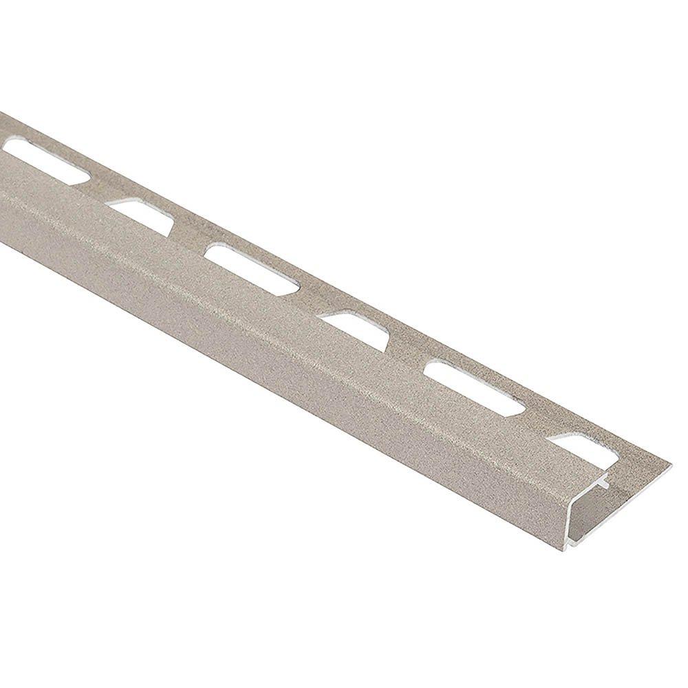 Schluter Quadec Square Edge Trim 1/2in. Aluminum Cream