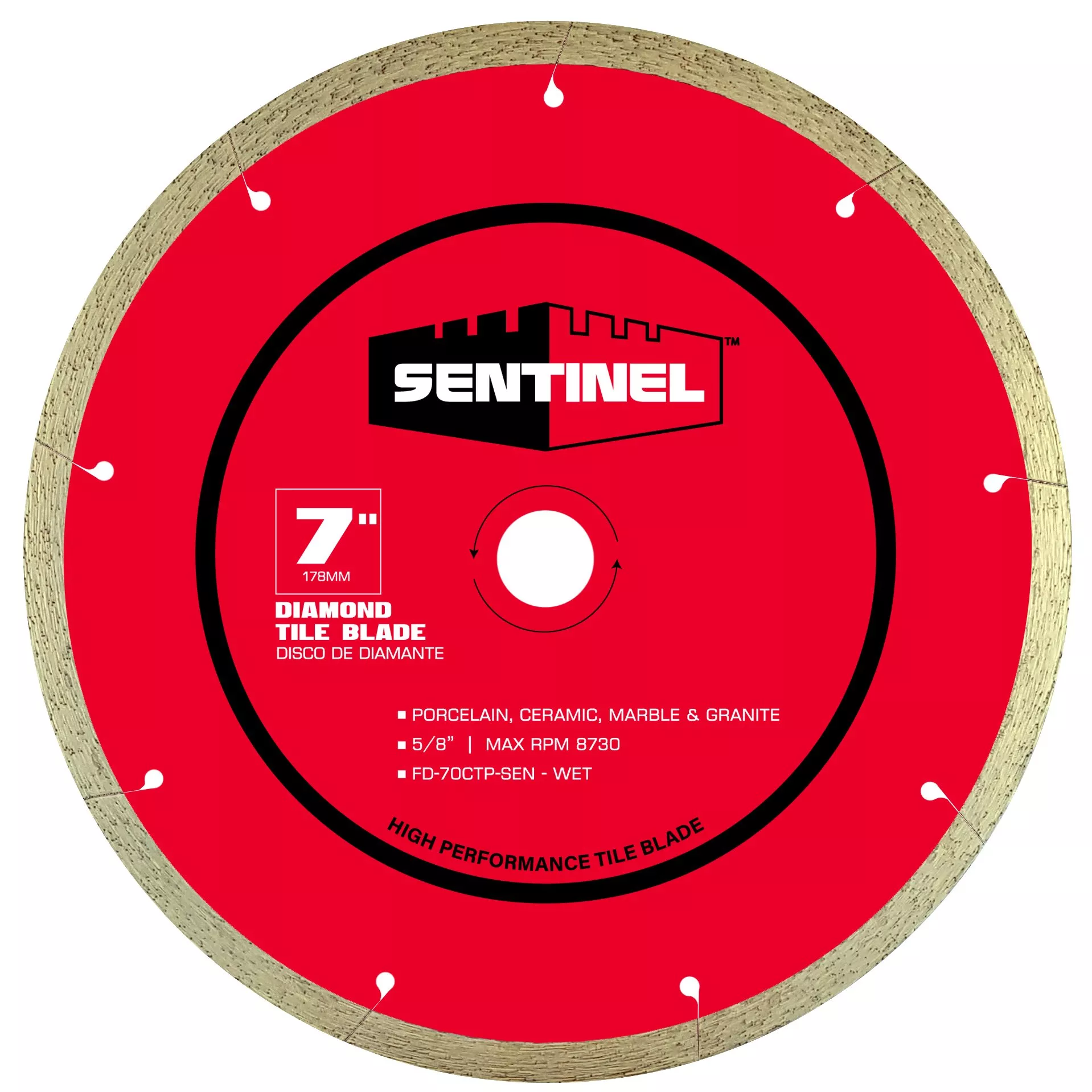 Sentinel 7in. Tile Diamond Blade Floor and Decor