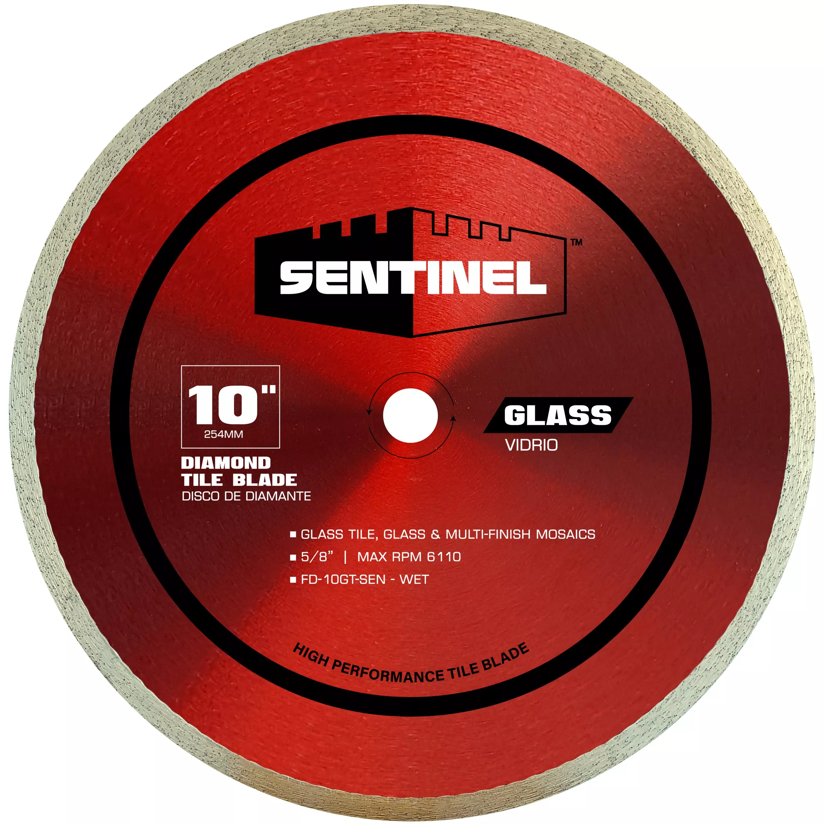 Sentinel 10in. Glass Tile Blade Floor and Decor