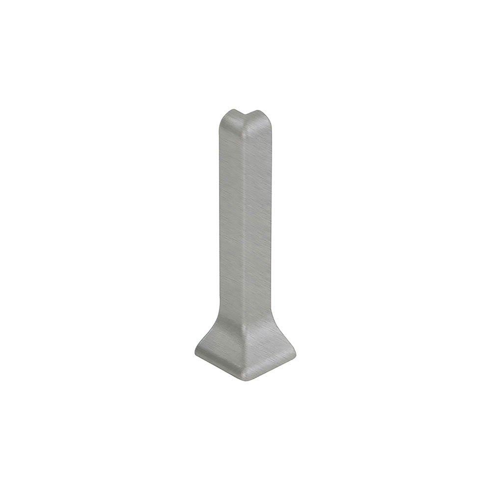 Schluter Designbase-Sl Out Crn 90 Degrees 2-3/8in. Aluminum Brushed Stainless Look
