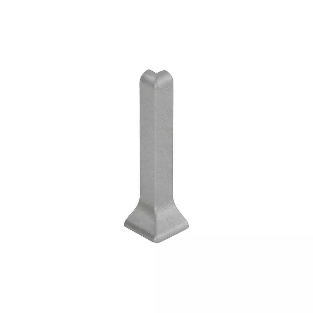 Schluter Designbase-Sl Out Crn 90 Degrees 3-1/8in. Aluminum Brushed Stainless Look