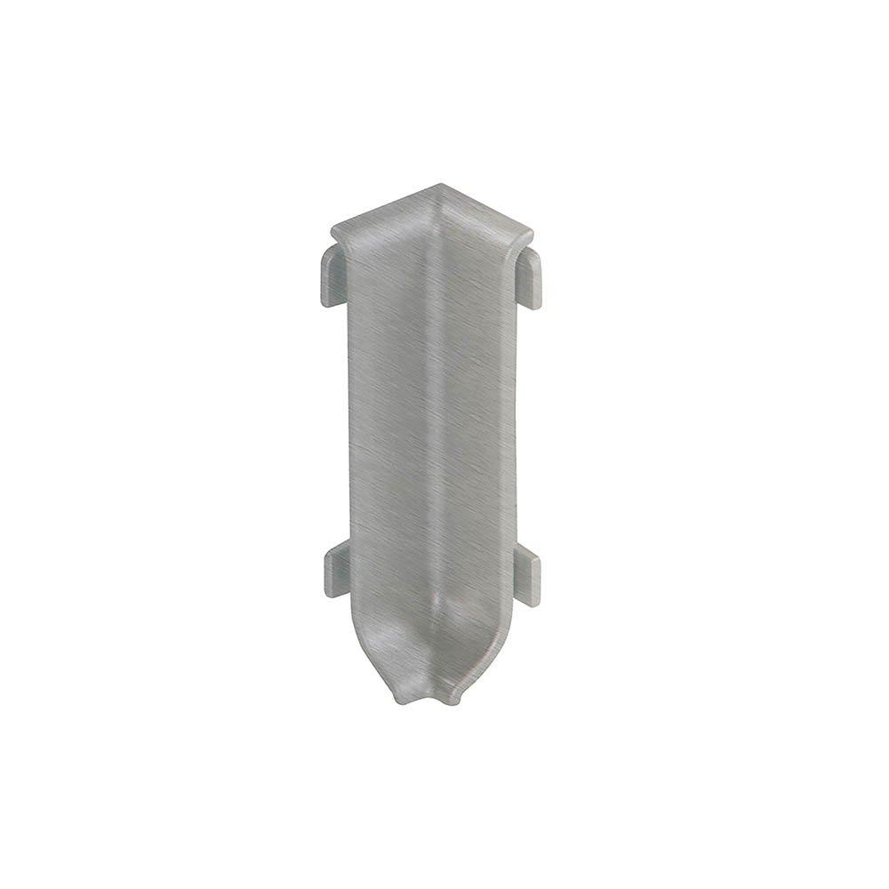 Schluter Designbase-Sl In Crn 90 Degrees 2-3/8in. Aluminum Brushed Stainless Look