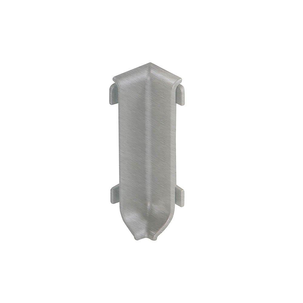 Schluter Designbase-Sl In Crn 90 Degrees 3-1/8in. Aluminum Brushed Stainless Look