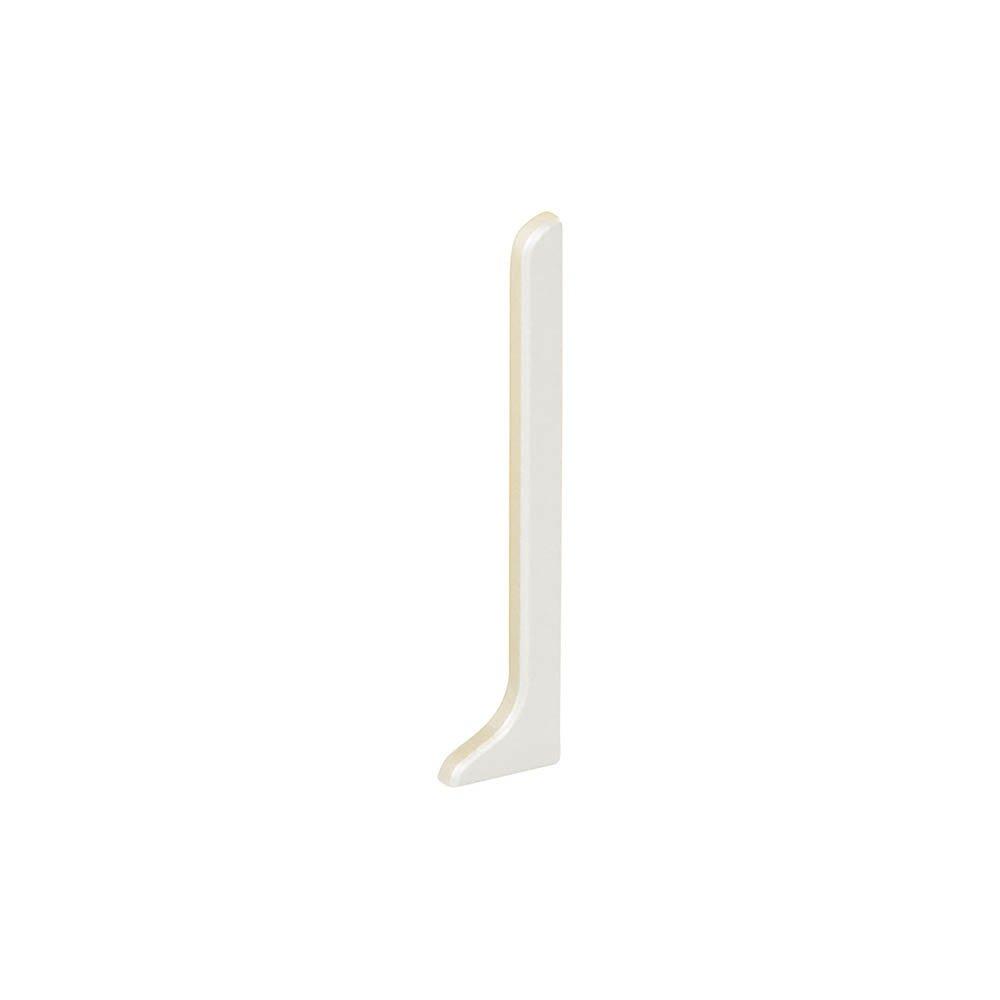 Schluter Designbase-Sl End Cap Left 2-3/8in. Aluminum Matte White