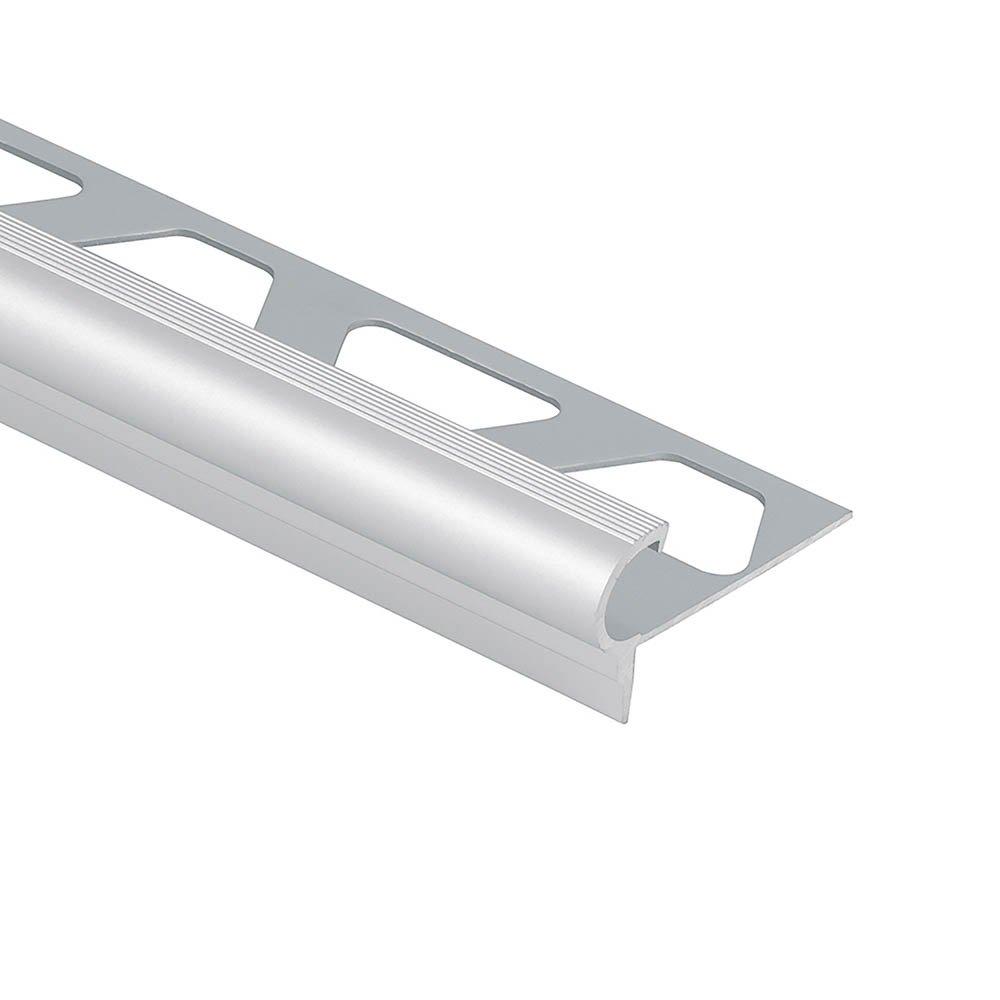 Schluter Trep-Fl Stair Trim 7/16in. Aluminum Satin 4ft. 11in.