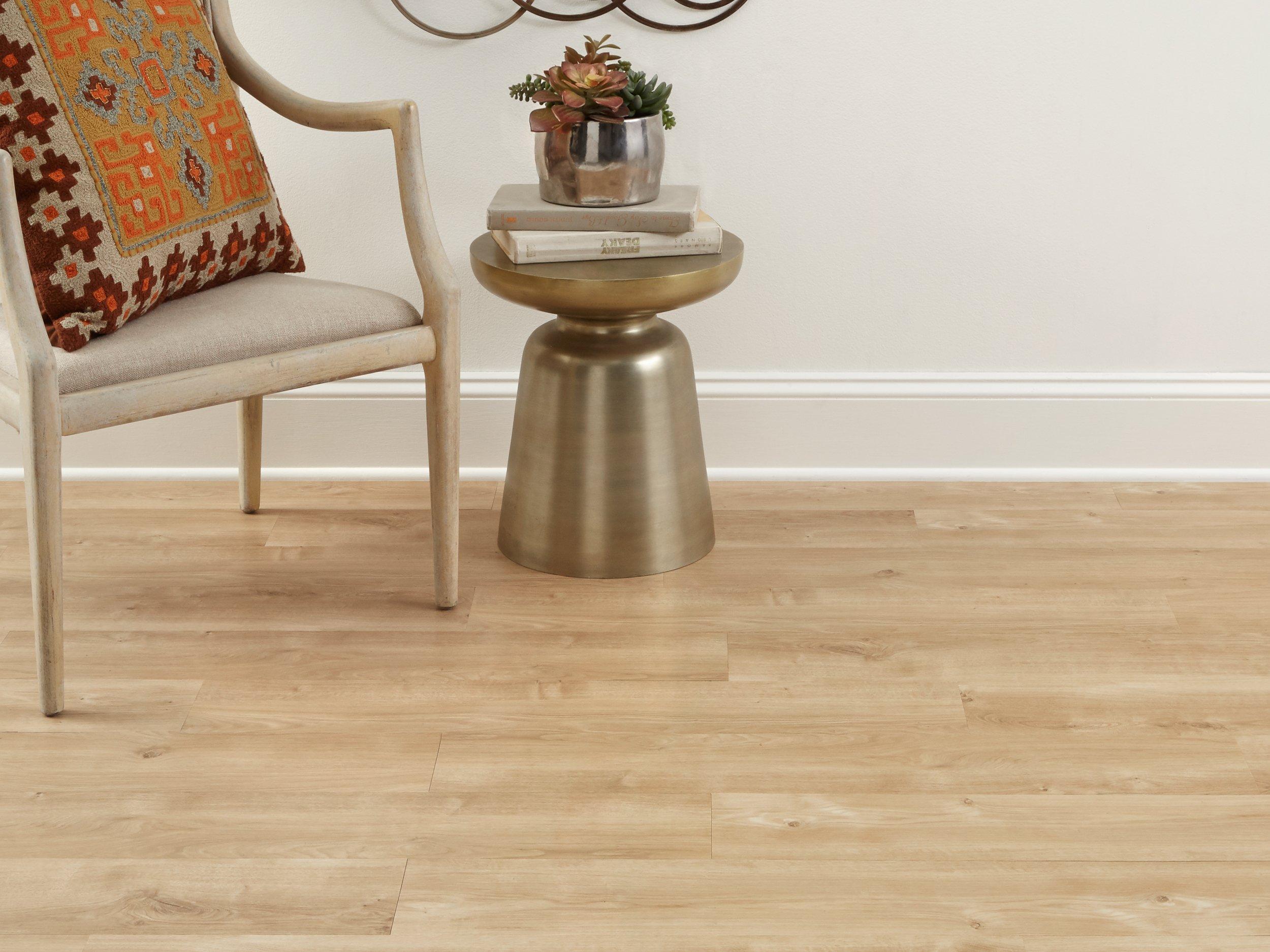 Golden Red Oak Luxury Vinyl Plank Flooring - Golden Brown Color