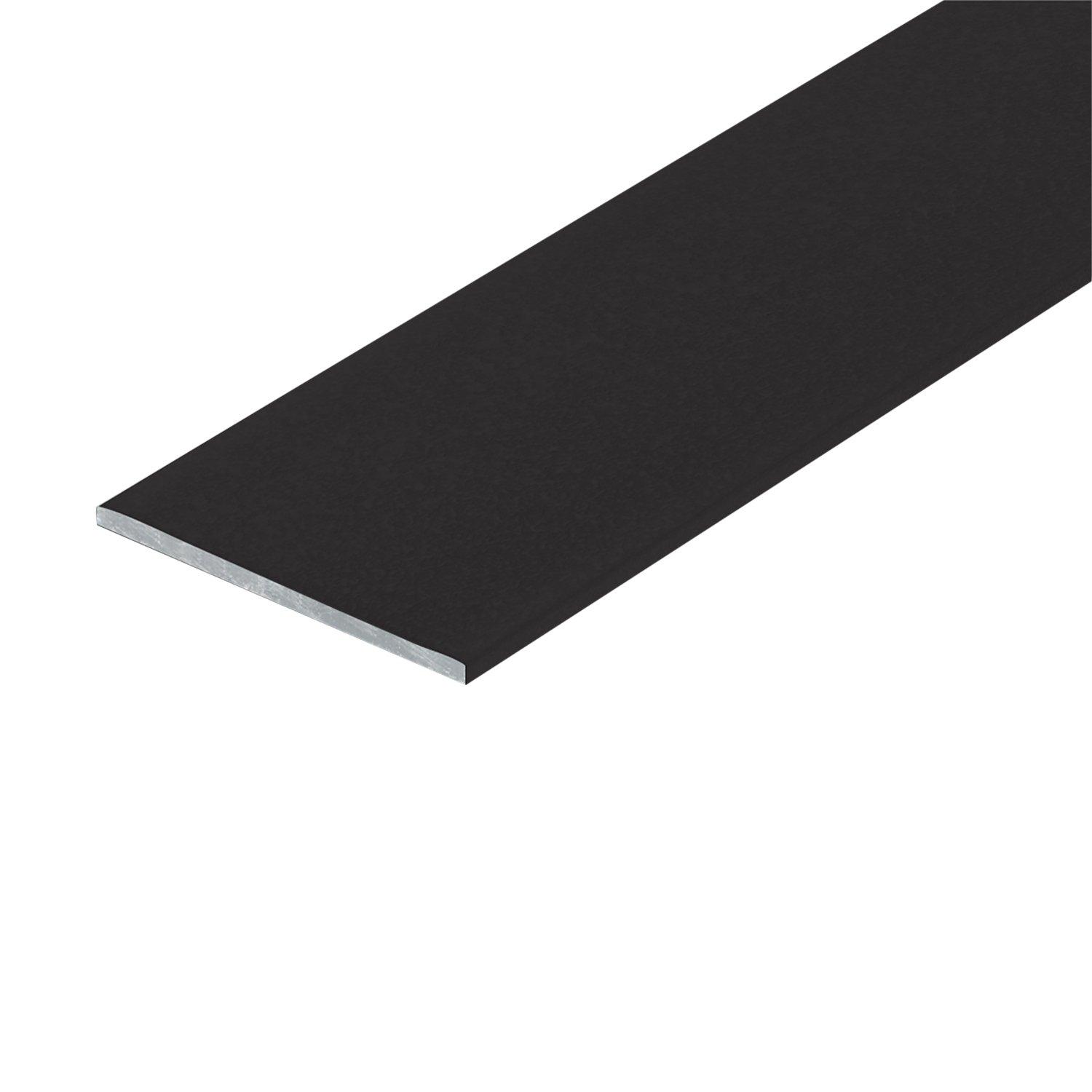 Schluter Rondec Bullnose Trim 3/8in. Aluminum Dark Anthracite