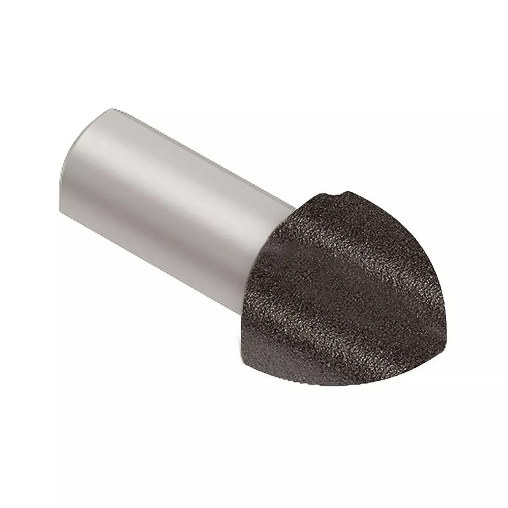 Schluter Rondec Out Corner 1/4in. Aluminum Dark Anthracite