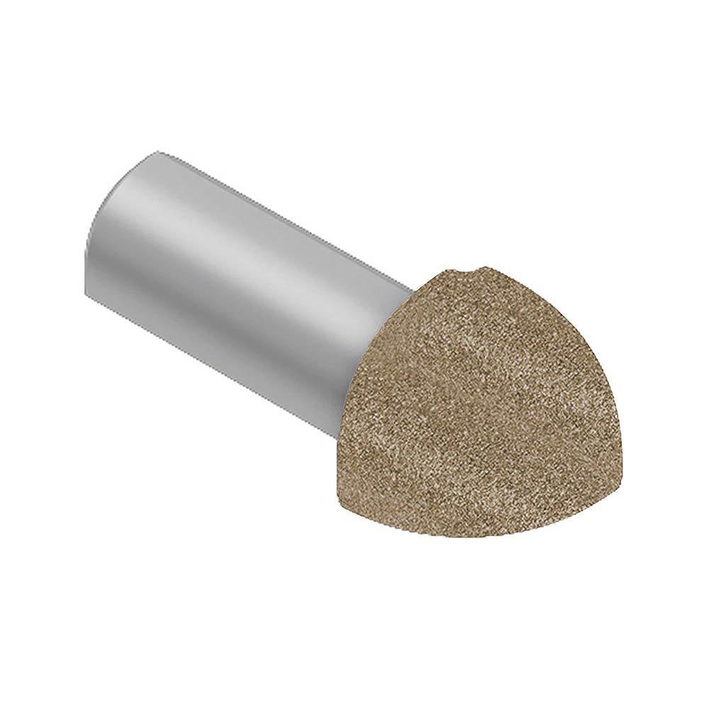 Schluter Rondec Out Corner 1/4in. Aluminum Beige