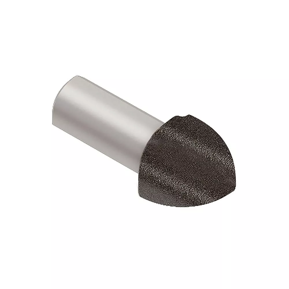 Schluter Rondec Out Corner 3/8in. Aluminum Dark Anthracite