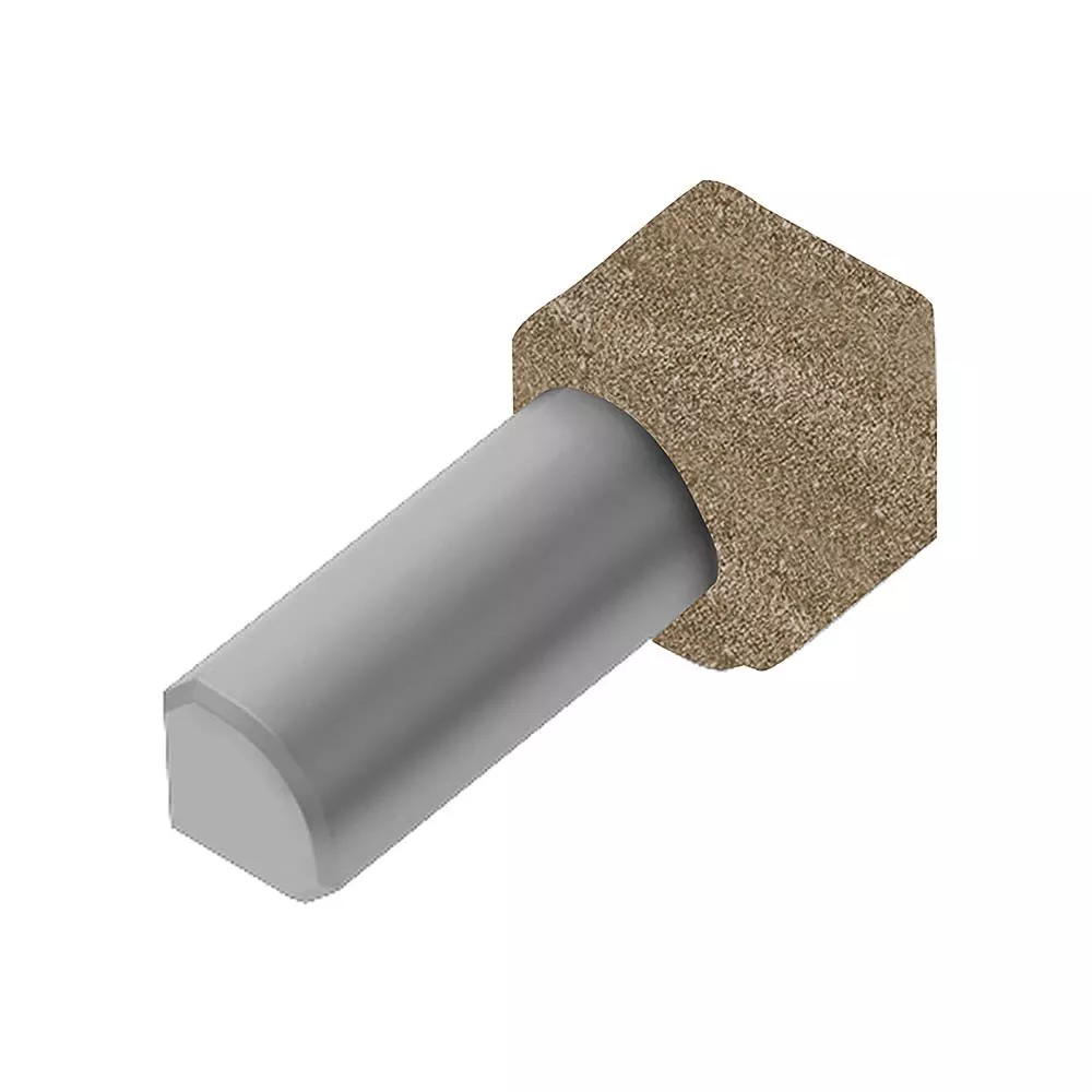 Schluter Rondec In Corner 7/16in. Aluminum Beige
