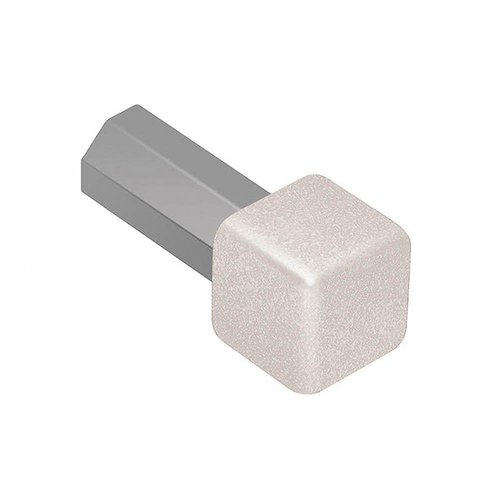 Schluter Rondec In Corner 1/2in. Aluminum Ivory