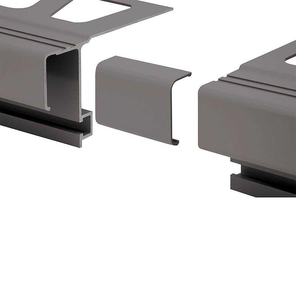 Schluter Bara-Rak/-Rtk Connector Metal Grey