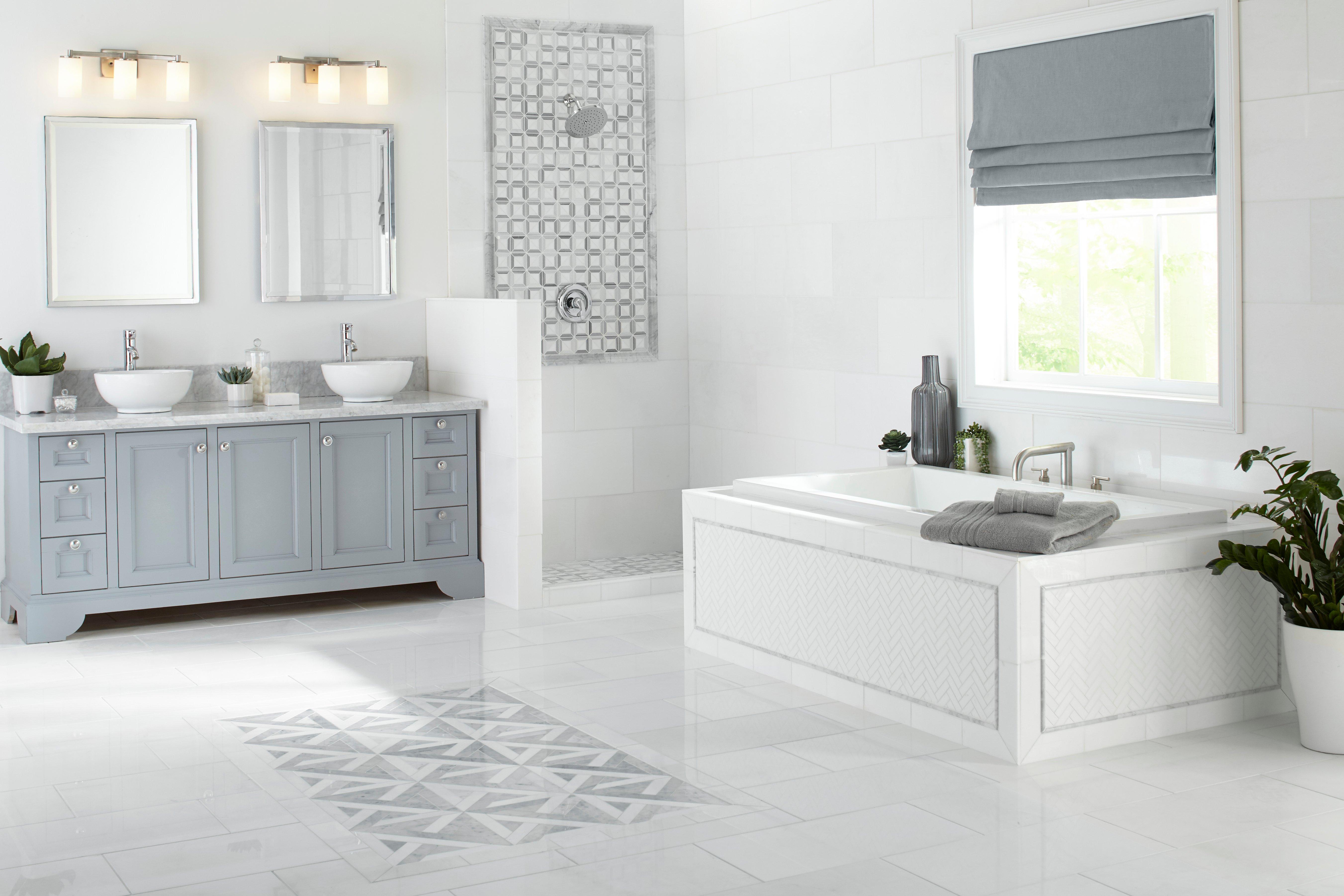Thassos Select Polished Marble Tile | Floor and Decor