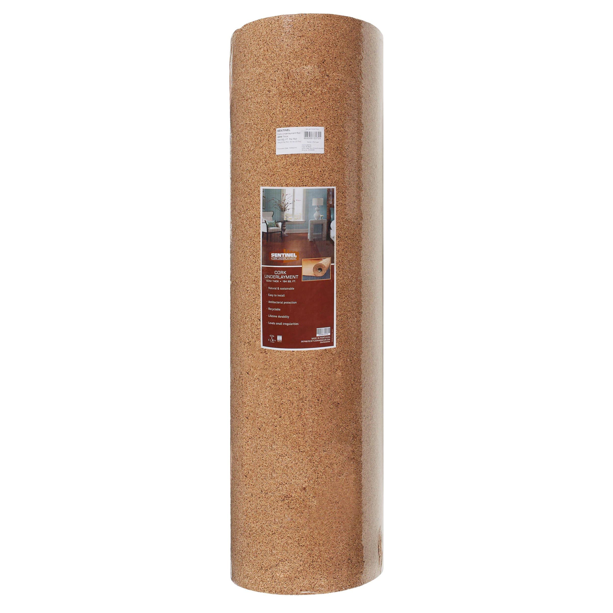 Natural Cork Underlayment Sheet 2 ft. x 3 ft. x 1/4 in. (30 sq. ft