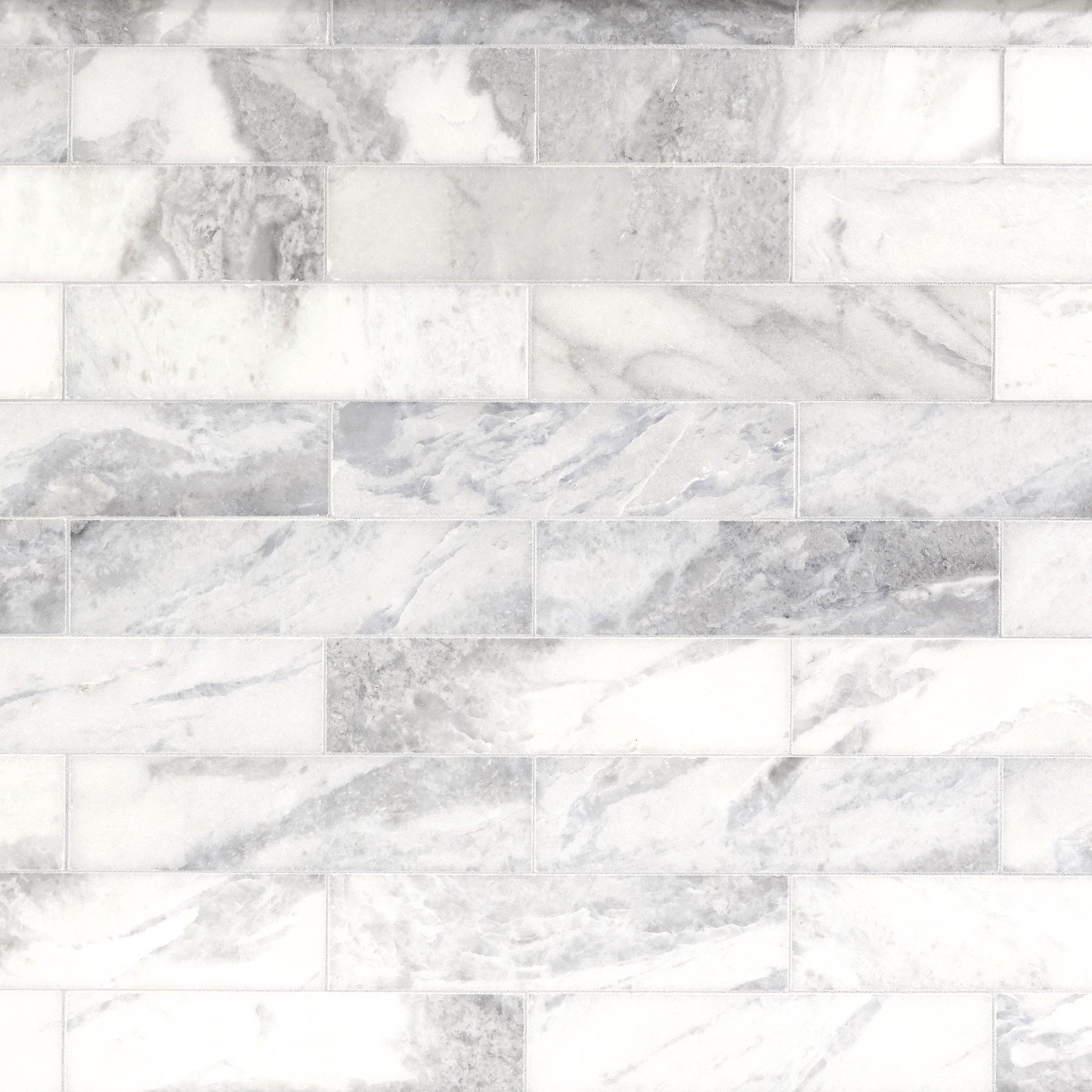 Sarzano Carrara Marble Effect Floor Tiles - 600 x 1200mm