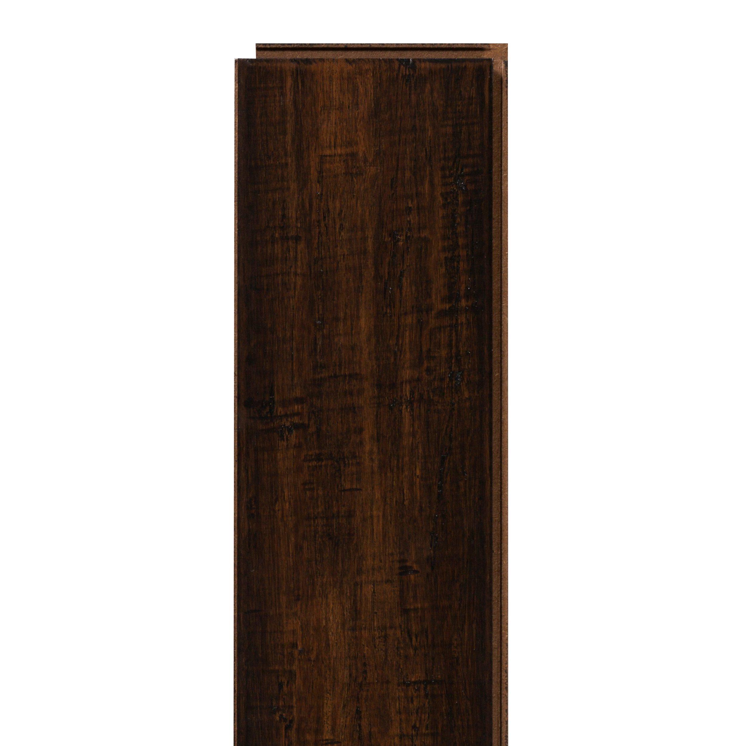 Barnwood Hand Scraped Locking Stranded Bamboo 1/2in. x 5in