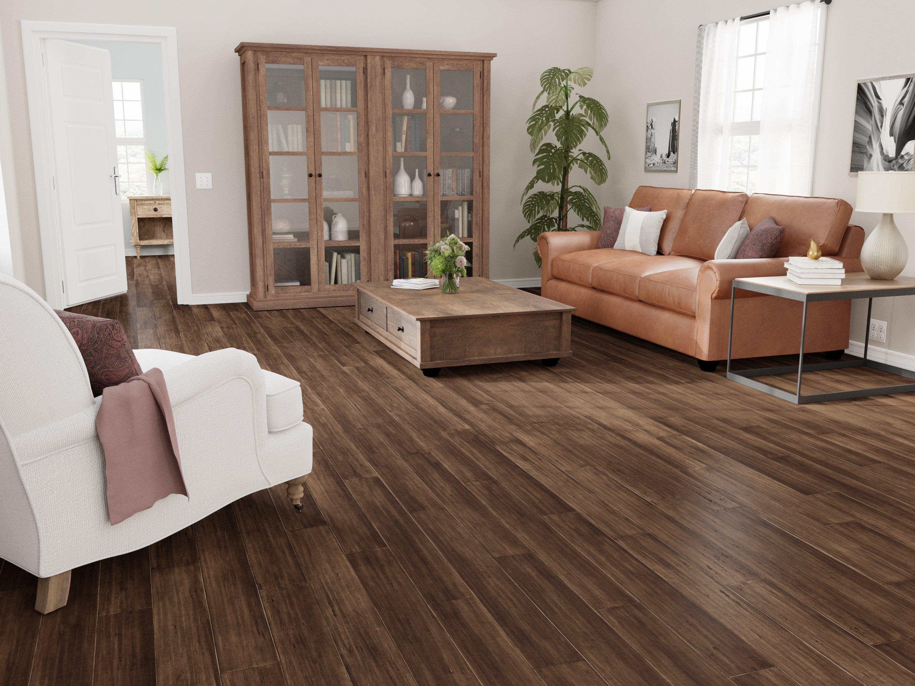 Holland Hand Scraped Solid Stranded Bamboo