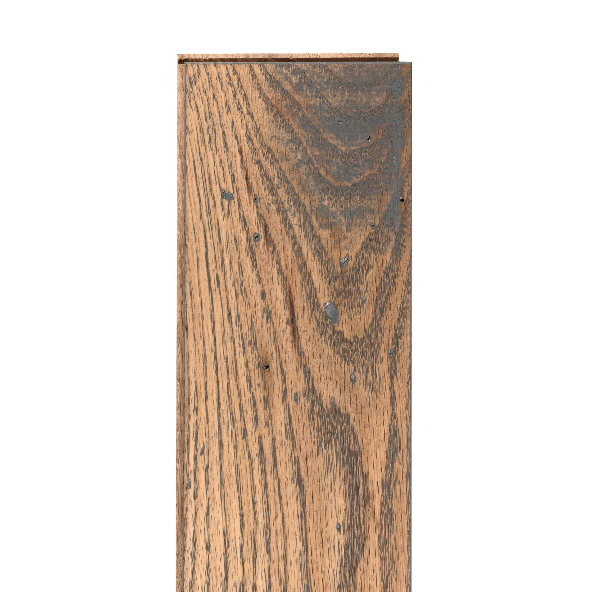 Natural Gray Oak Distressed Solid Hardwood