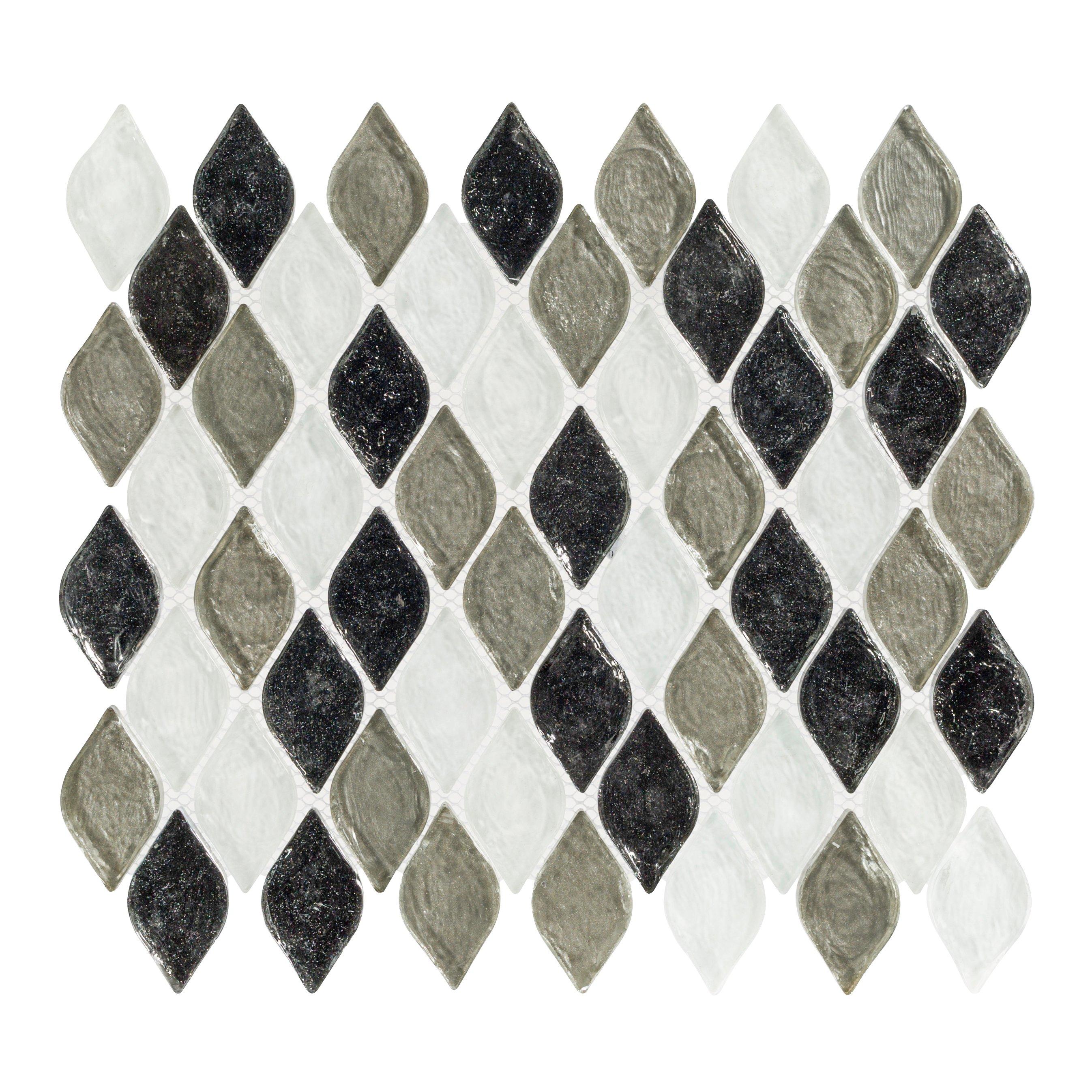 Monaco Celeste Glass Mosaic 10 x 12 100427103 Floor and Decor