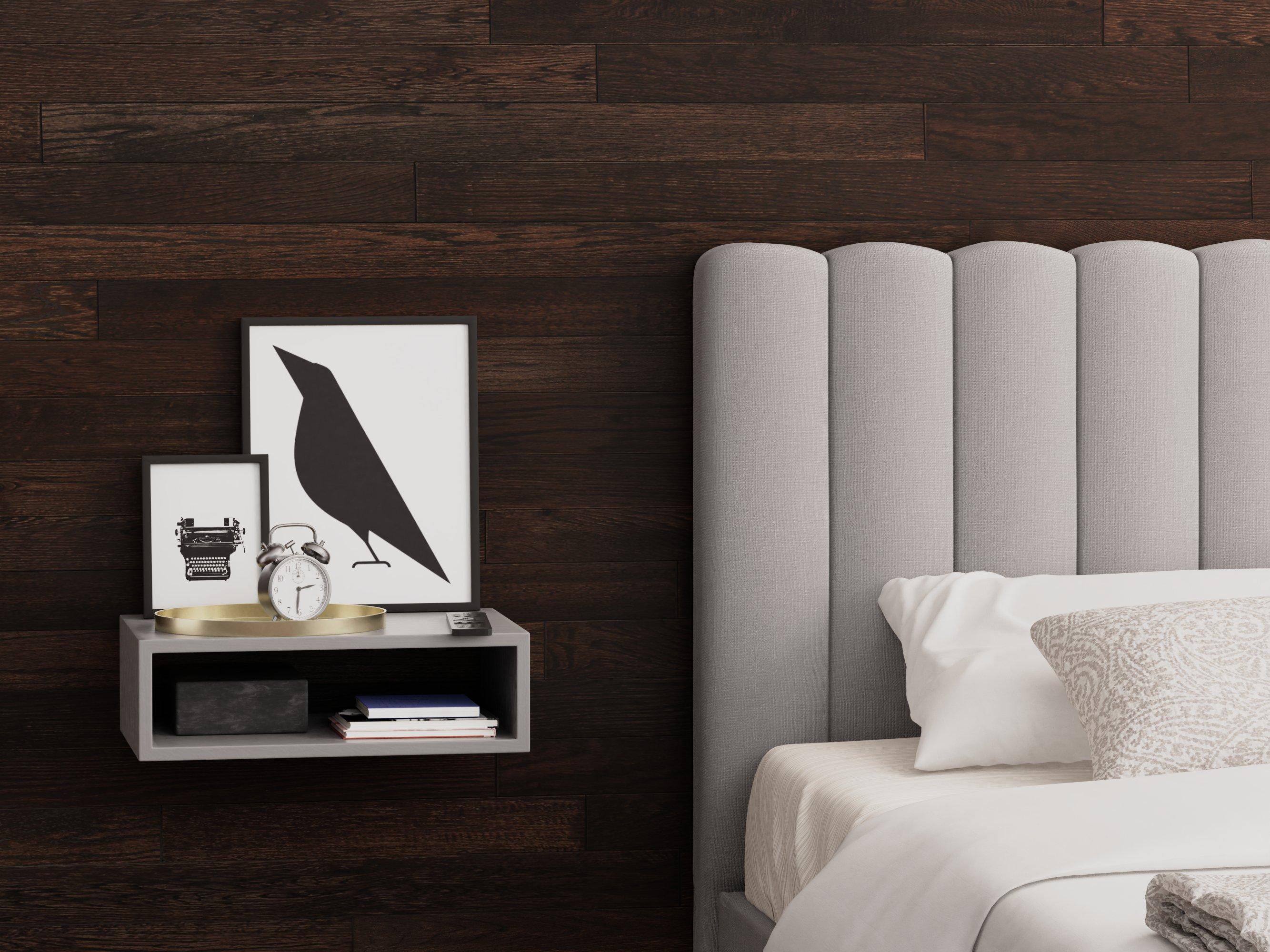 Graphite Hickory Wire Brushed Solid Hardwood