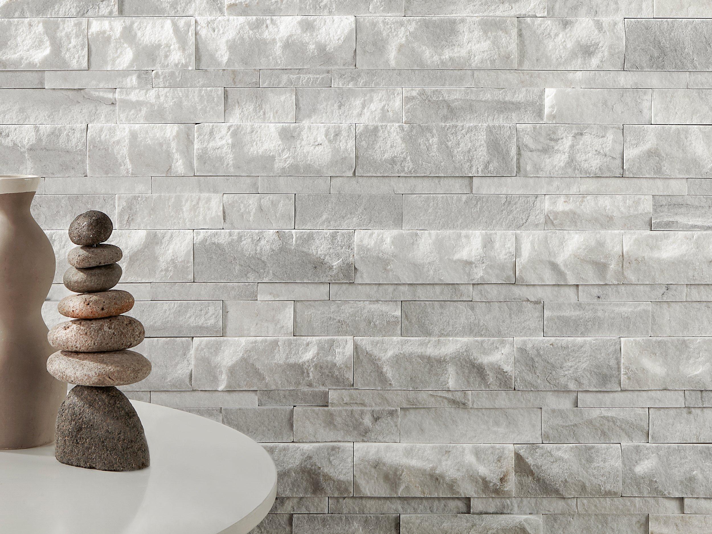 Bianco Mikasso Marble Ledger Panel