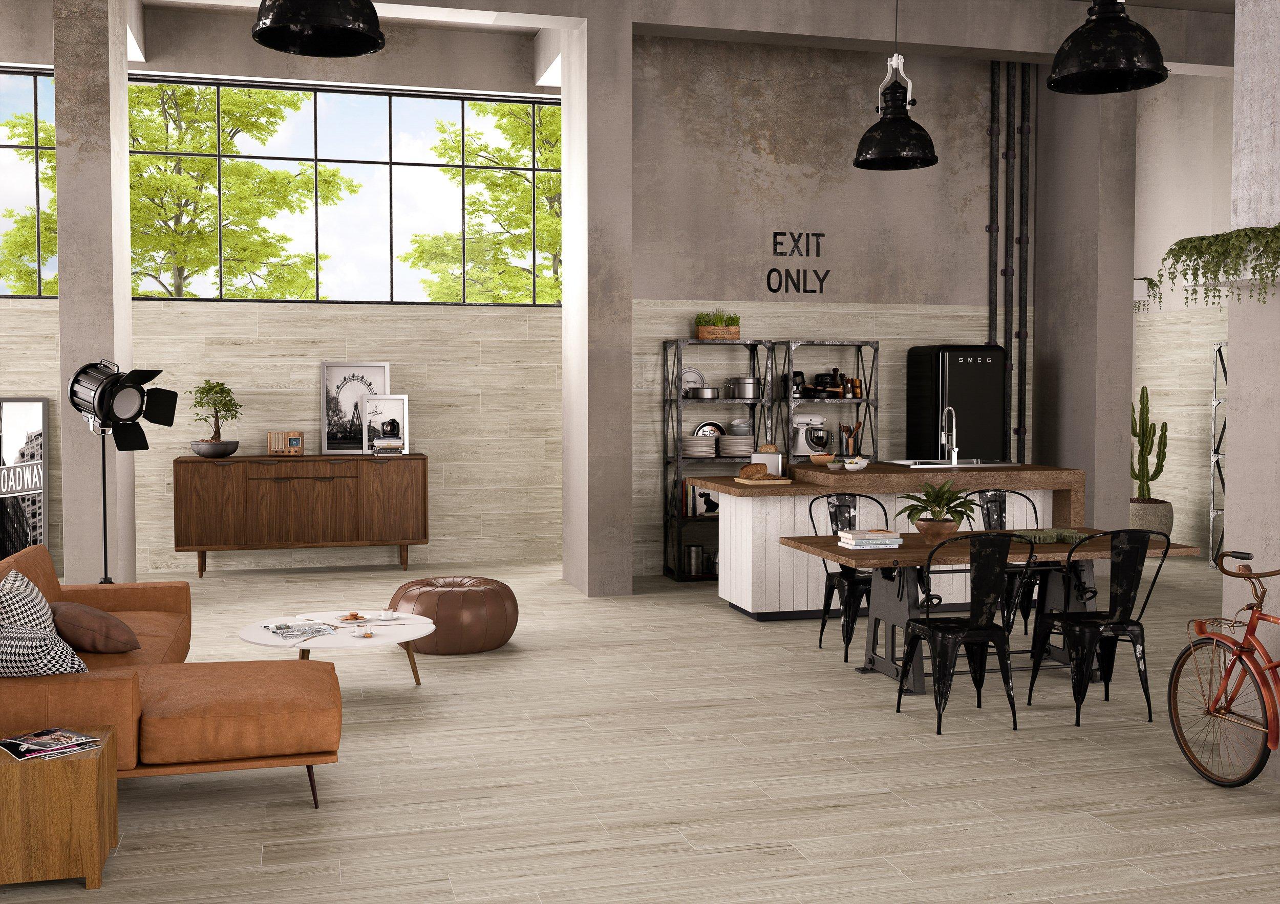 Carolina Ash Wood Plank Porcelain Tile