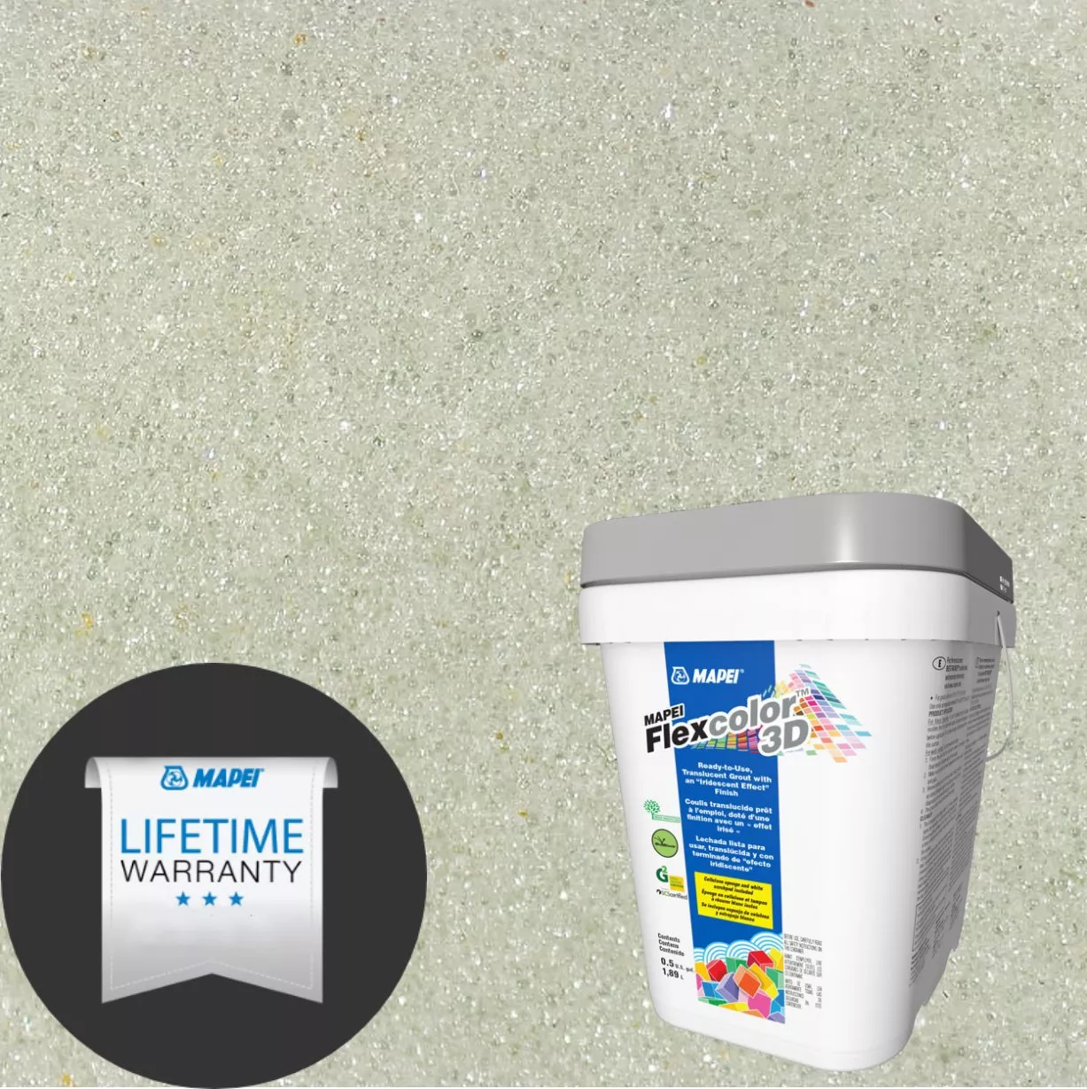 Mapei 201 Crystal Moon FlexColor 3D Pre-Mixed Grout