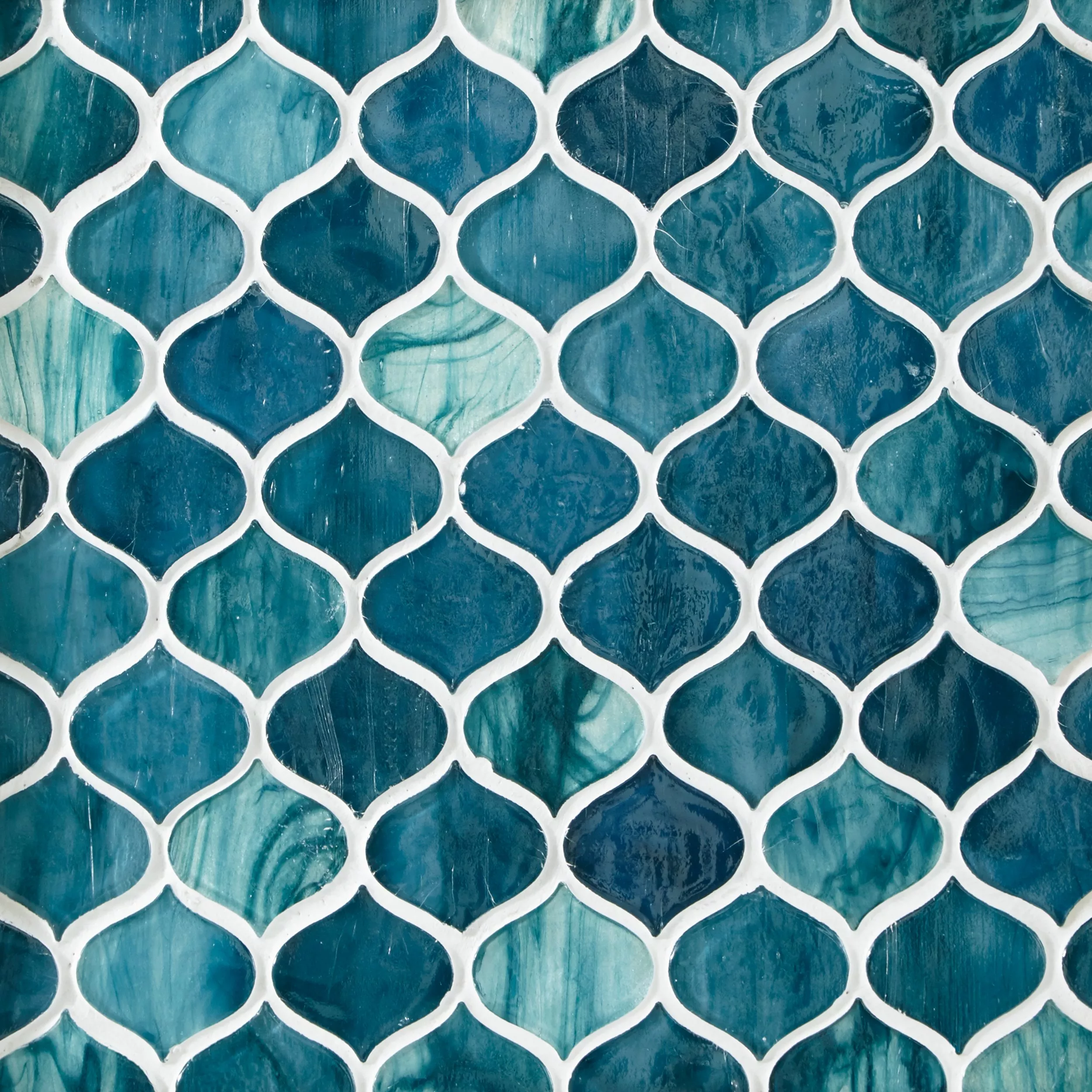 Marina Del Ray Arabesque Glass Mosaic