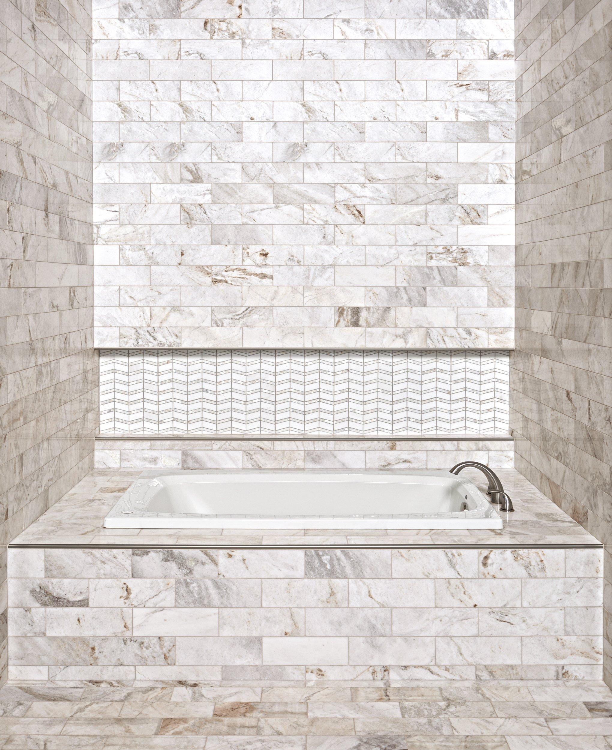 Bianco Orion Marble Rectangle Shower Bench